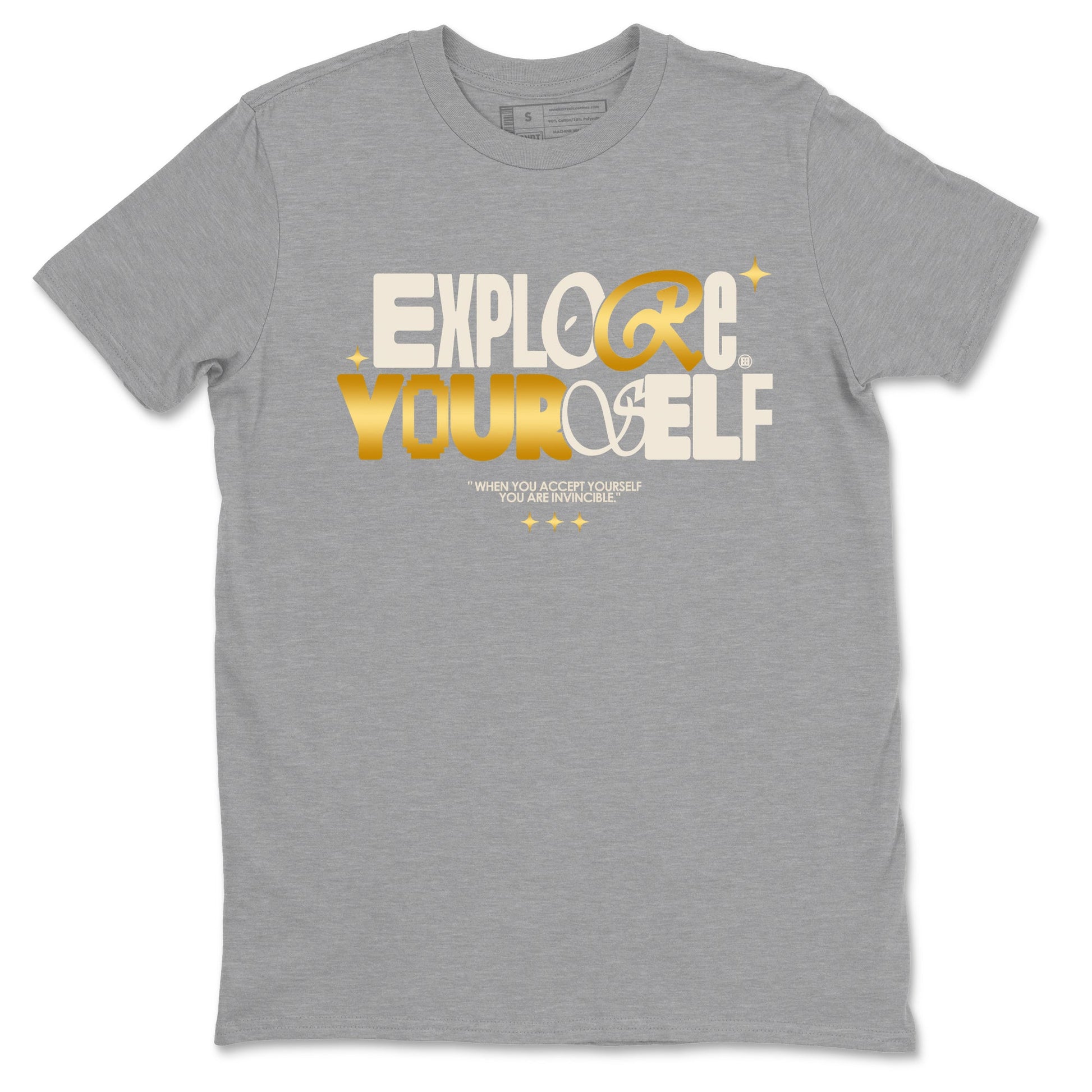 12s Phantom shirts to match jordans Explore Yourself sneaker match tees Air Jordan 12 WMNS Phantom match shoes to clothes SNRT Sneaker Tees unisex cotton Heather Grey 2 shirts