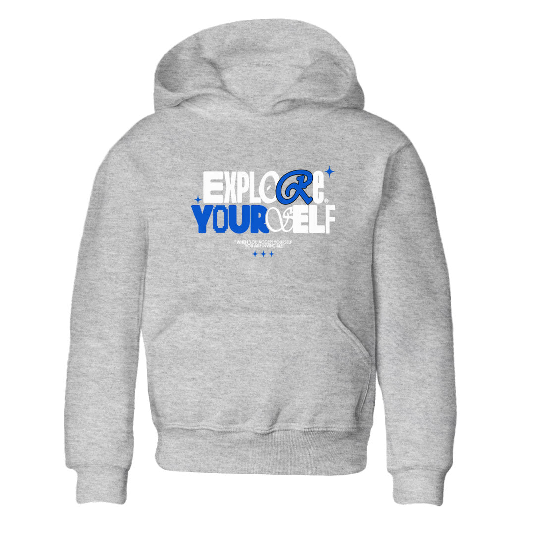 Yeezy Slide Azure shirts to match jordans Explore Yourself sneaker match tees Yeezy Slide Azure SNRT Sneaker Tees streetwear brand Baby and Youth Heather Grey 2 cotton tee