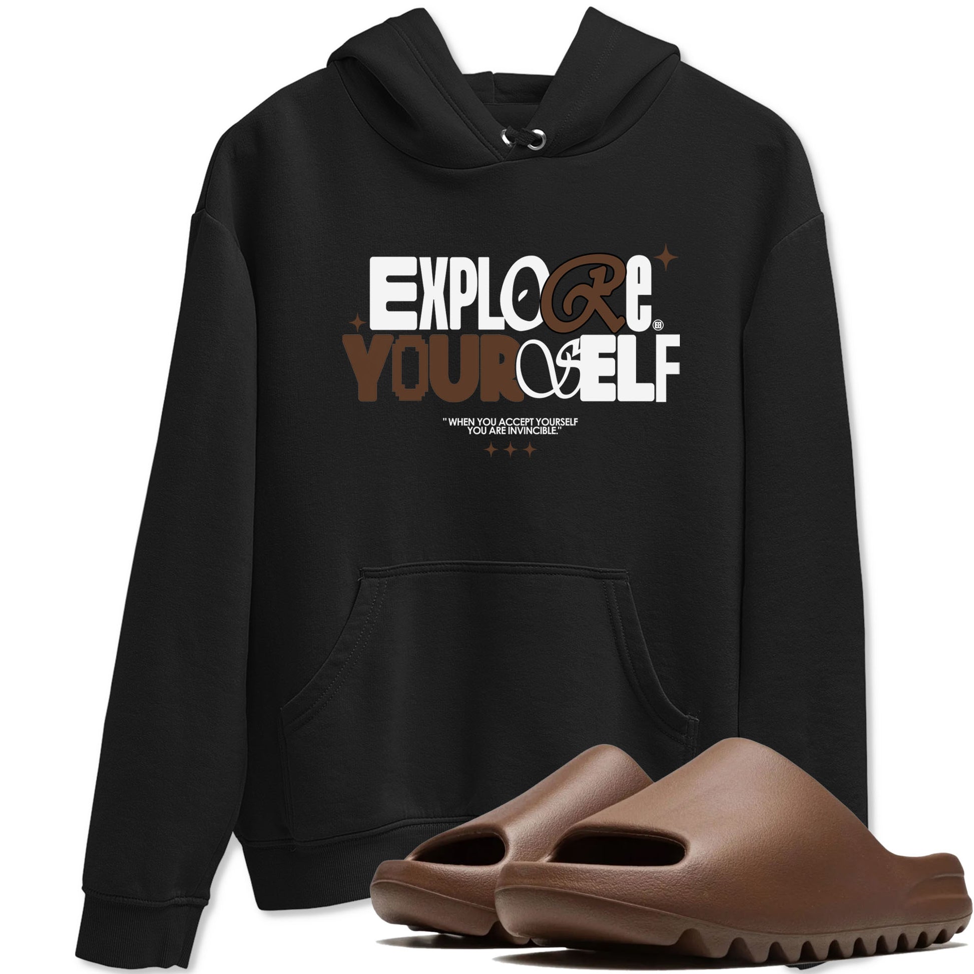 Yeezy Slide Flax shirts to match jordans Explore Yourself sneaker match tees Yeezy Slide Flax SNRT Sneaker Tees streetwear brand Black 1 unisex cotton tee