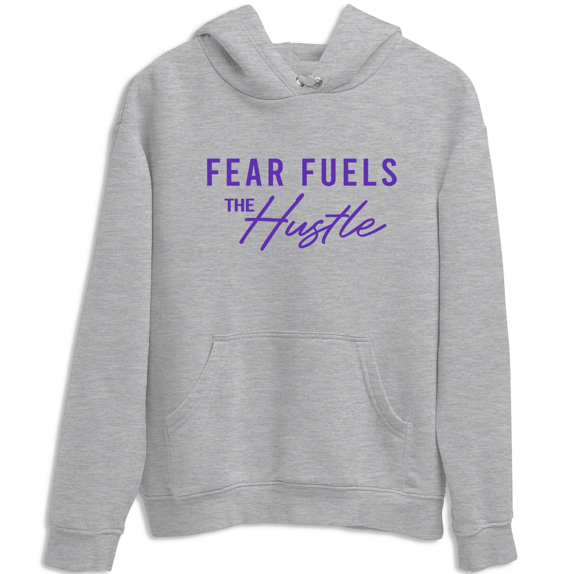 Sneaker Threads – Sneaker Tees To Match Nike KB 9 Hyper Grape – Fear Fuels The Hustle Graphic Tee Heather Grey 2. Perfect for Jordan releases 2025 colorways. Perfect for purple basketball sneaker releases and legacy-inspired colorways for 2025 hoopers.