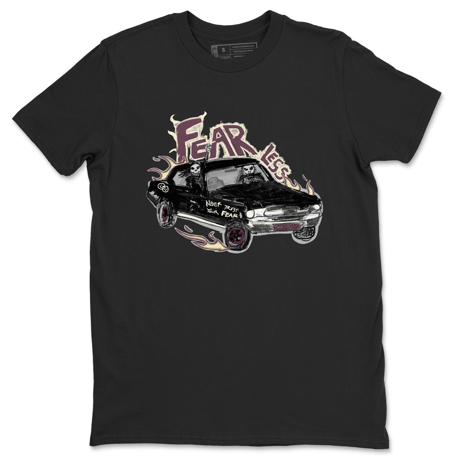 3s A Ma Maniere x Black shirts to match jordans Fearless Car sneaker match tees A Ma Maniere x Air Jordan 3 “Black” SNRT Sneaker Tees streetwear brand Black 2 unisex cotton tee