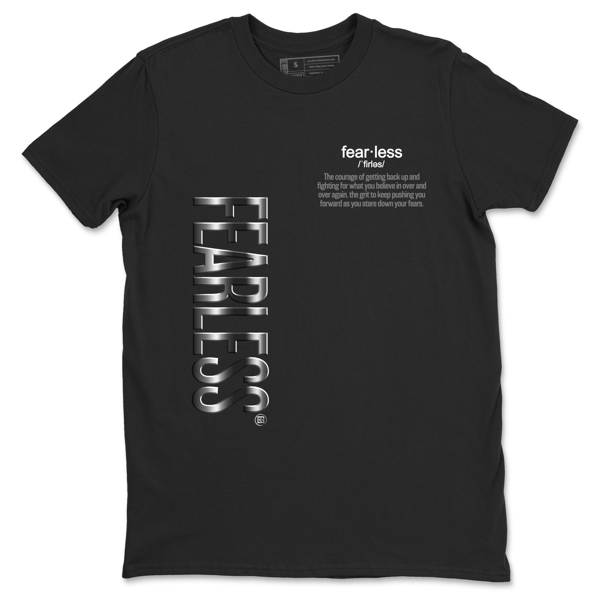 4s Black Cat Sneaker match tees – Sneaker Tees To Match Air Jordan 4 Black Cat Shoes – Fearless Definition Tee Black 2