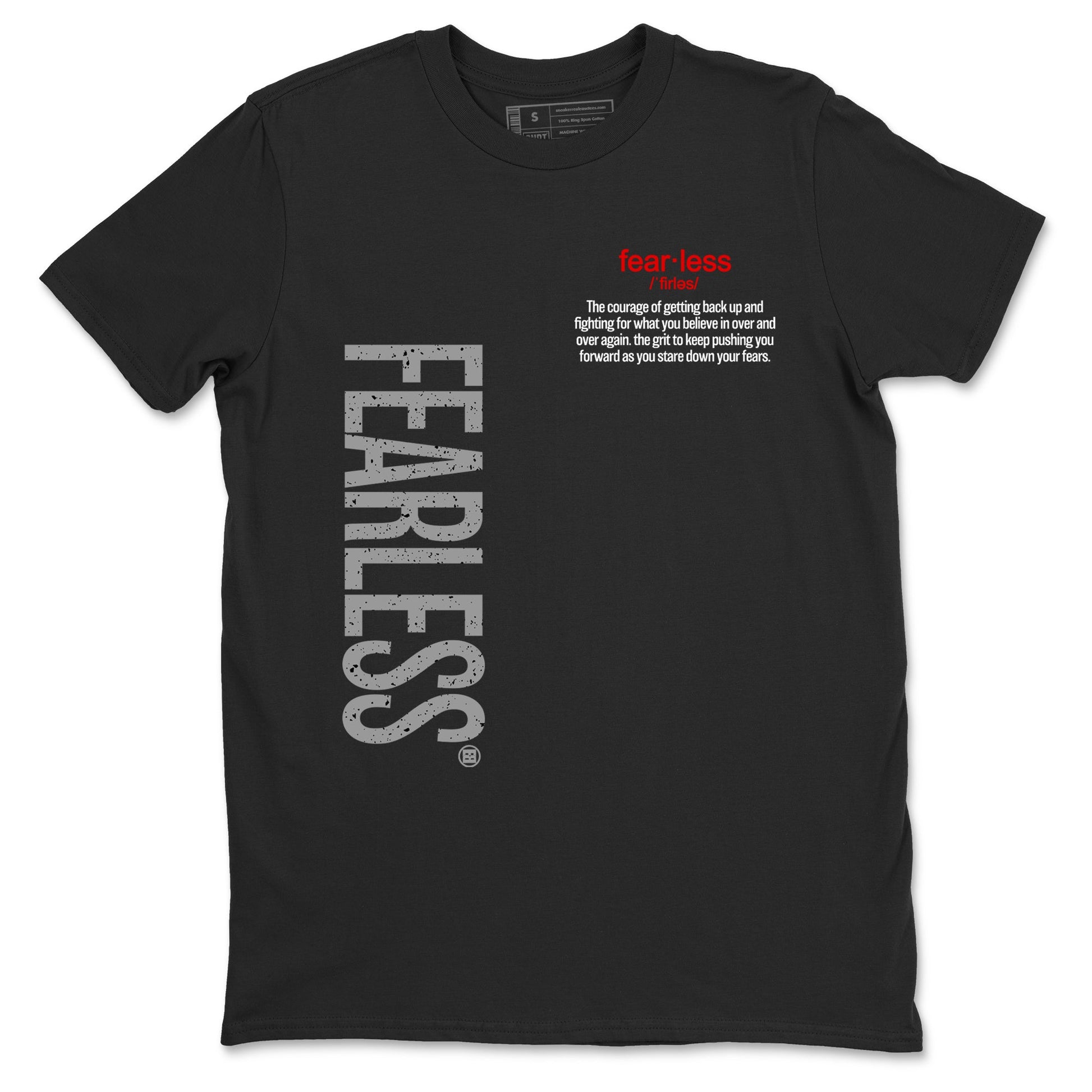 4s White Cement shirts to match jordans Fearless Definition sneaker match tees Air Jordan 4 Retro OG White Cement match shoes to clothes SNRT Sneaker Tees unisex cotton Black 2 shirts