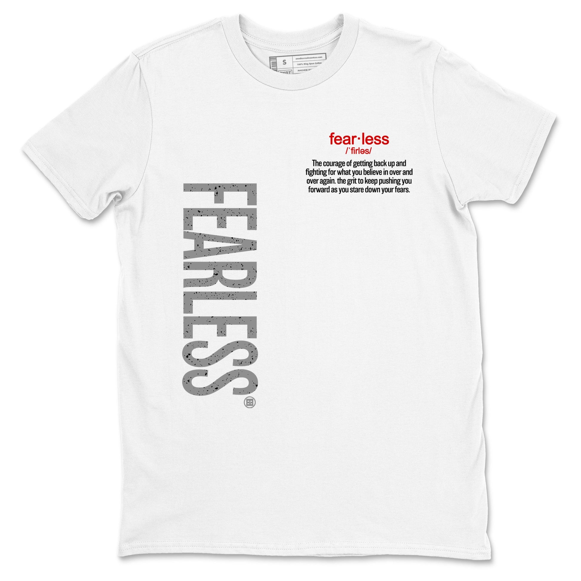 4s White Cement shirts to match jordans Fearless Definition sneaker match tees Air Jordan 4 Retro OG White Cement match shoes to clothes SNRT Sneaker Tees unisex cotton White 2 shirts