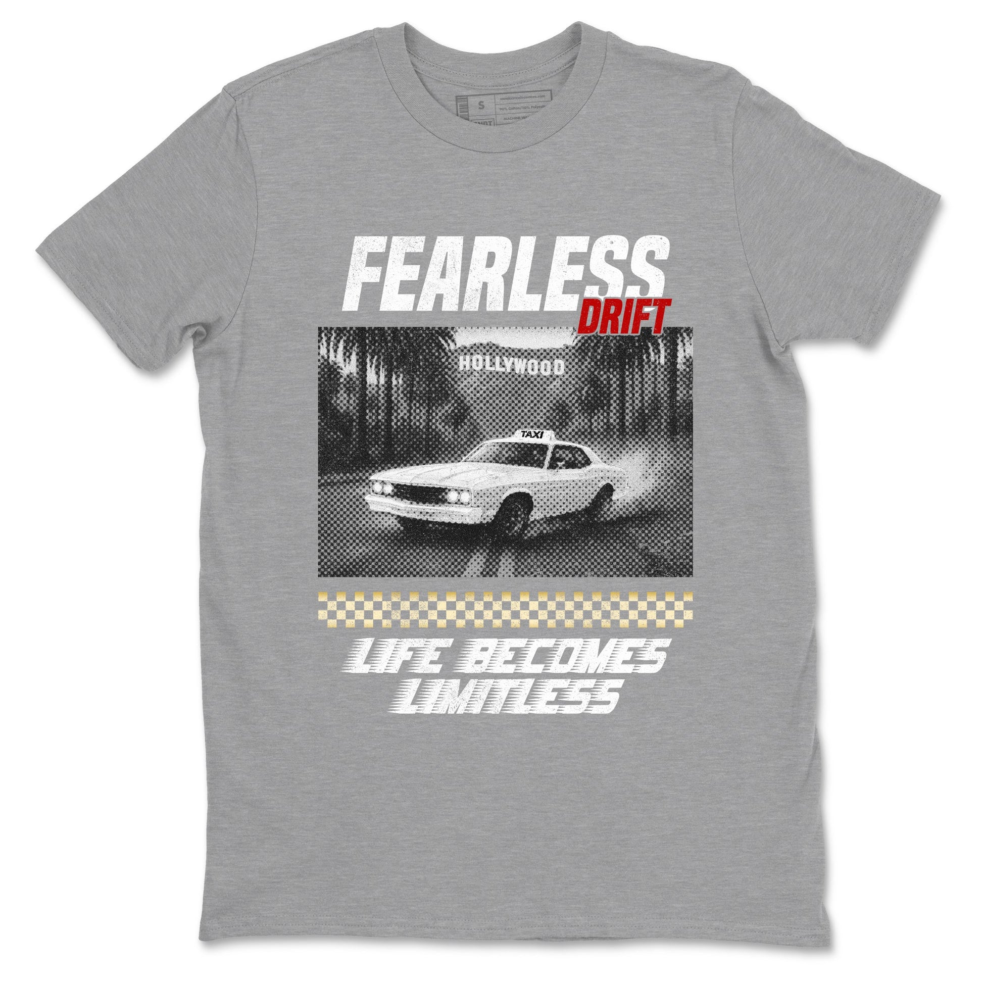 Sneaker match tees – Sneaker Tees To Match Air Jordan 12 Taxi Shoes – Fearless Drift Tee Heather Grey 2