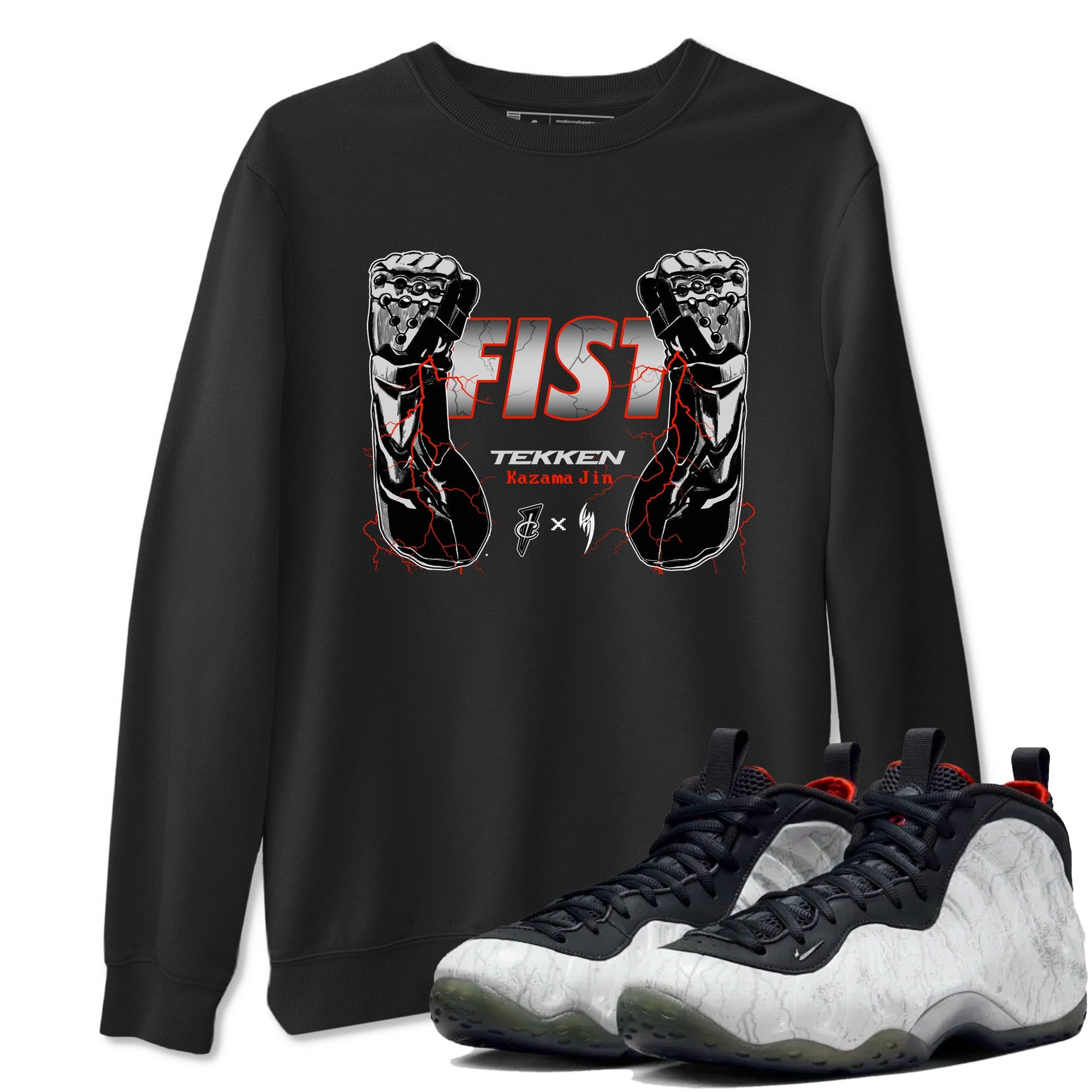 Foams One Jin shirts to match jordans Fist sneaker match tees Air Foamposite One Jin match shoes to clothes SNRT Sneaker Tees unisex cotton Black 1 shirts