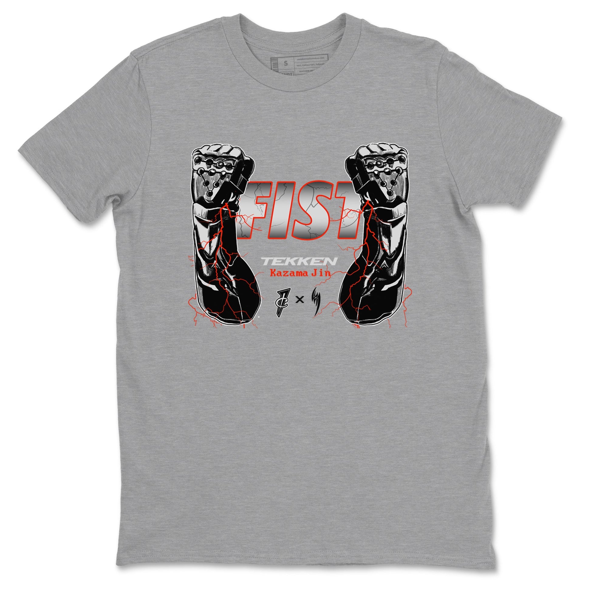 Foams One Jin shirts to match jordans Fist sneaker match tees Air Foamposite One Jin match shoes to clothes SNRT Sneaker Tees unisex cotton Heather Grey 2 shirts