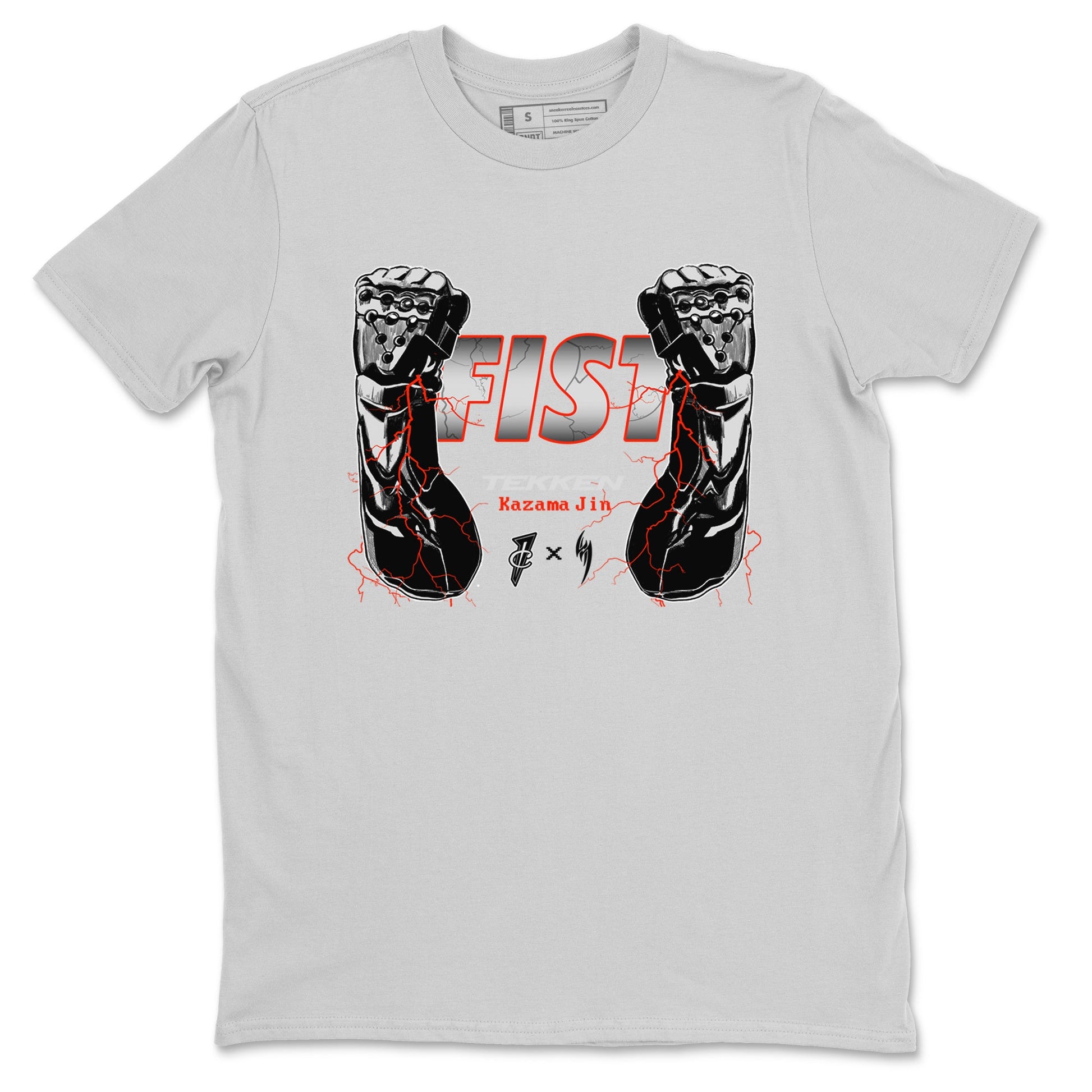 Foams One Jin shirts to match jordans Fist sneaker match tees Air Foamposite One Jin match shoes to clothes SNRT Sneaker Tees unisex cotton Silver 2 shirts
