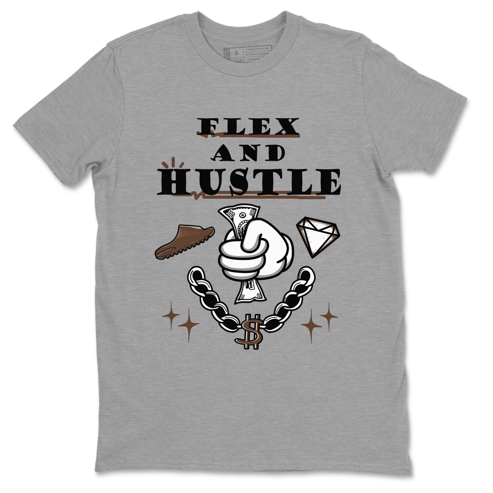 Yeezy Slide Flax shirts to match jordans Flex And Hustle sneaker match tees Yeezy Slide Flax SNRT Sneaker Tees streetwear brand Heather Grey 2 unisex cotton tee