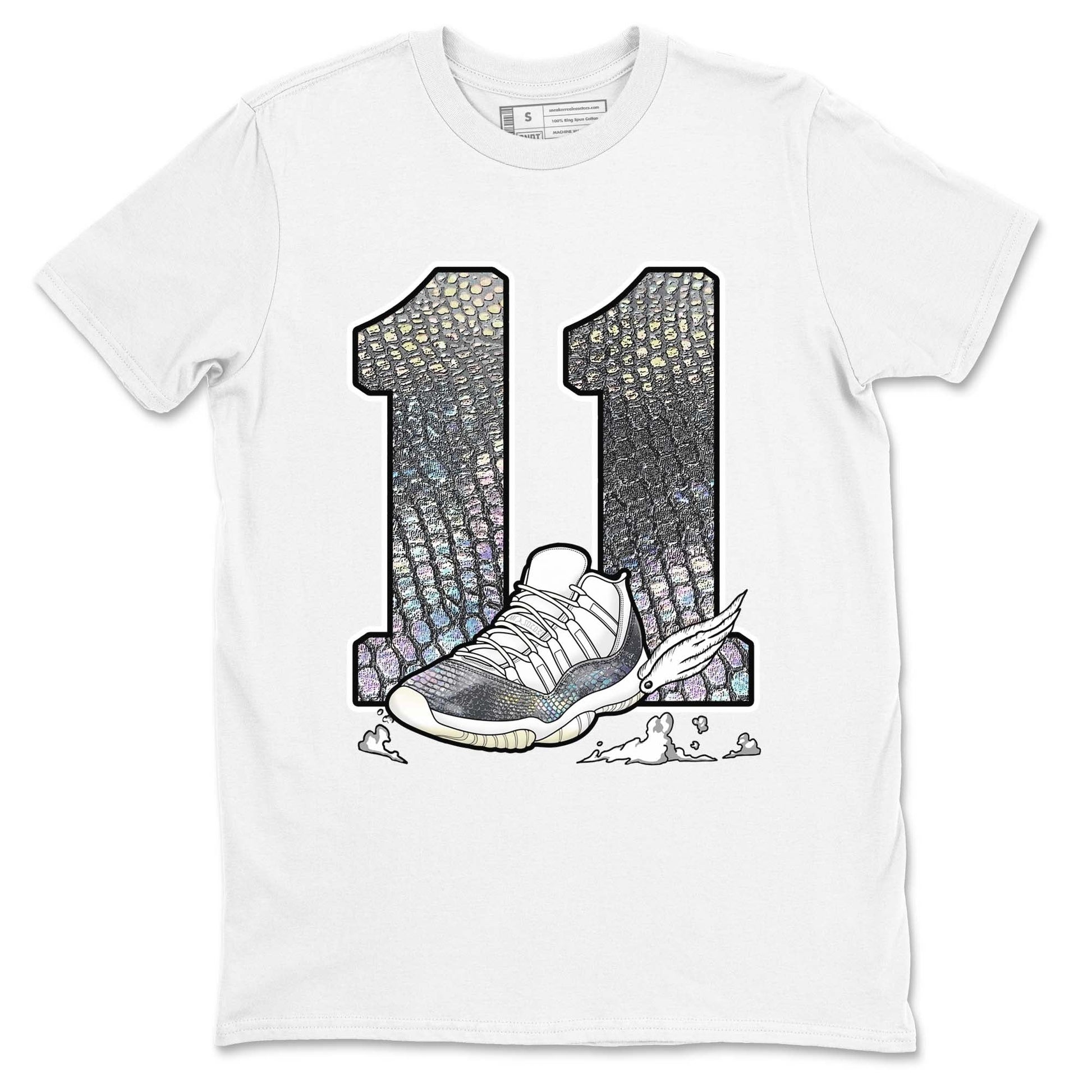 11s Year Of The Snake shirts to match jordans Fly To The Clouds shirts to match jordans Air Jordan 11 Retro Low Year Of The Snake match shoes to clothes SNRT Sneaker Tees unisex cotton White 2 shirts