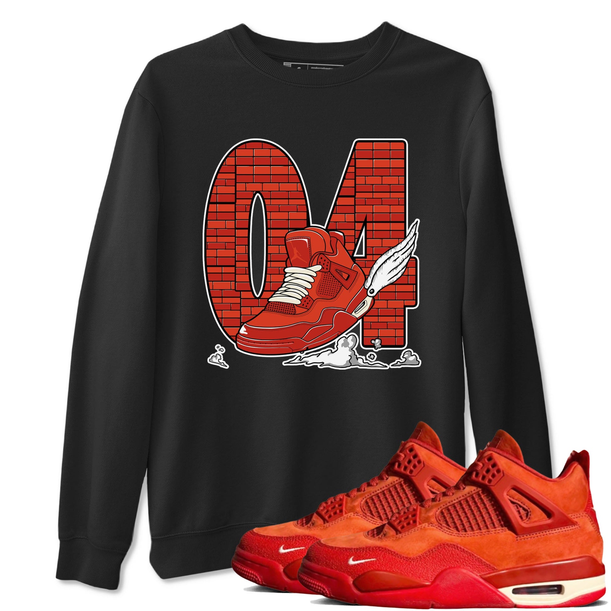 Nigel Sylvester x Air Jordan 4 Brick by Brick shirts to match jordans Fly To The Clouds sneaker match tees Air Jordan 4 Brick By Brick match shoes to clothes SNRT Sneaker Tees unisex cotton Black 1 shirts