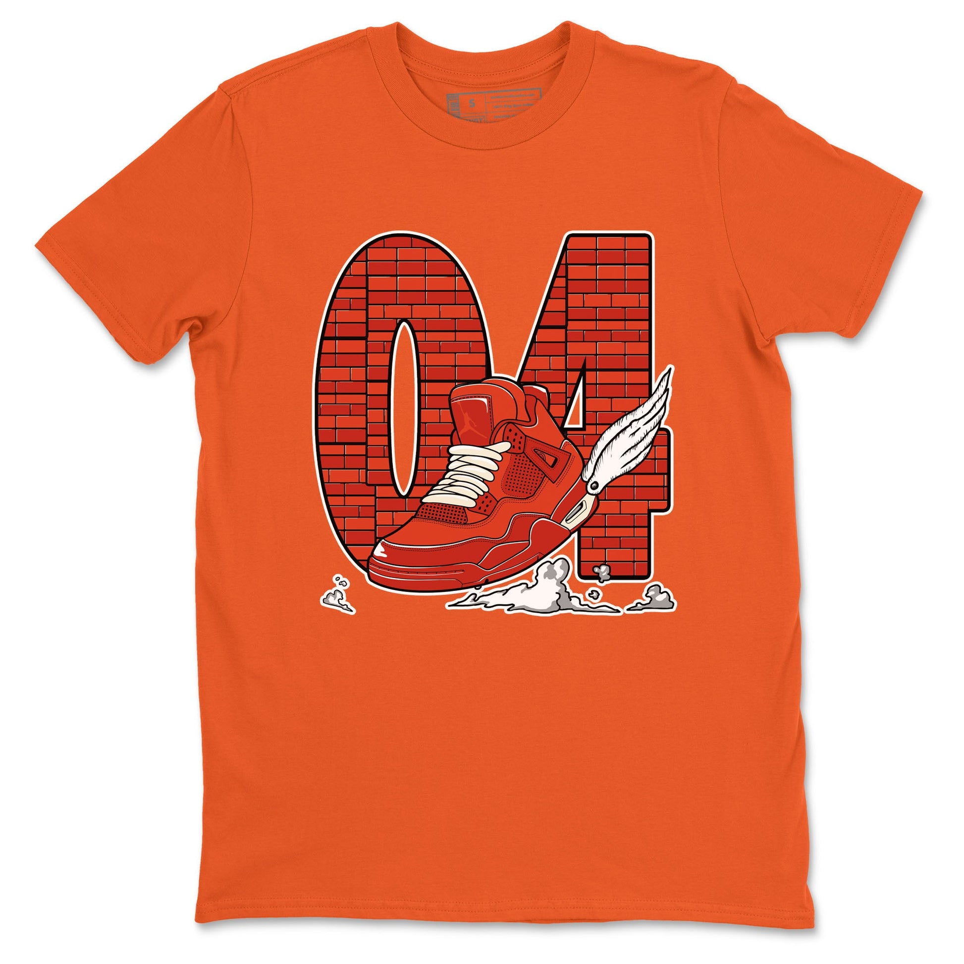 Nigel Sylvester x Air Jordan 4 Brick by Brick shirts to match jordans Fly To The Clouds sneaker match tees Air Jordan 4 Brick By Brick match shoes to clothes SNRT Sneaker Tees unisex cotton Orange 2 shirts