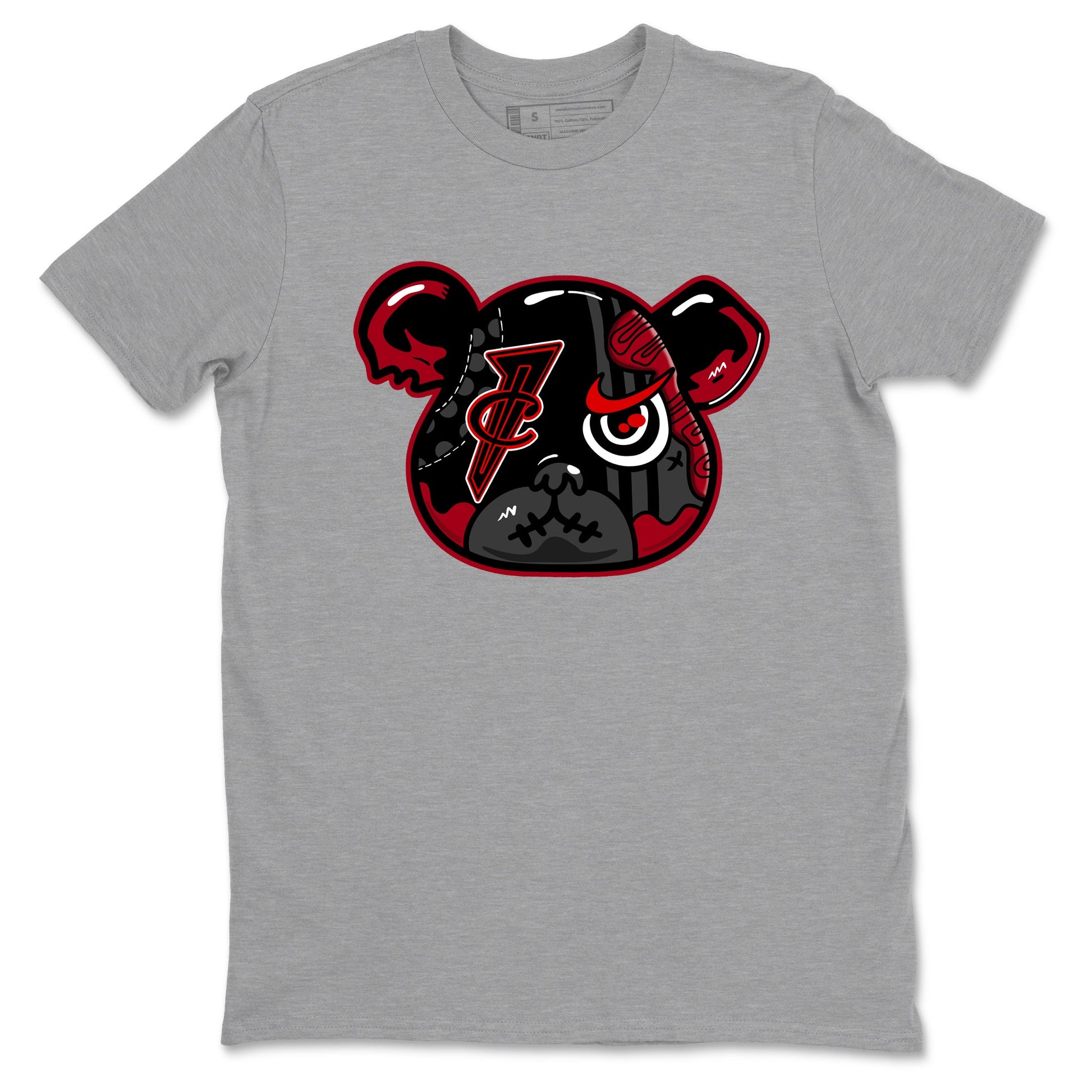 Sneaker match tees – Sneaker Tees To Match Air Foamposite Cough Drop Shoes – Foamposite Bear Tee Heather Grey 2