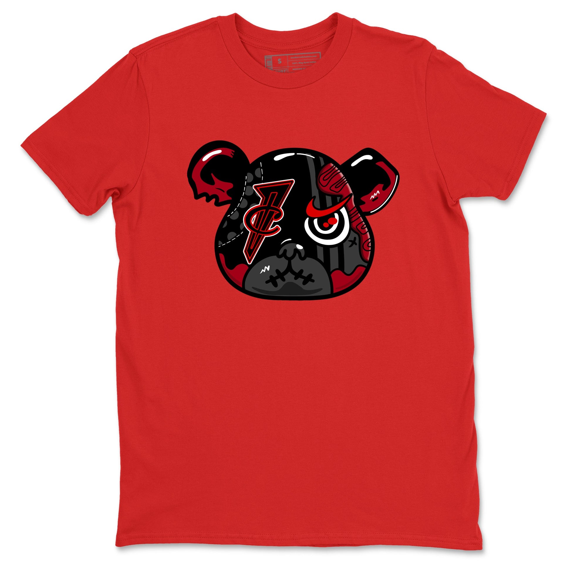 Sneaker match tees – Sneaker Tees To Match Air Foamposite Cough Drop Shoes – Foamposite Bear Tee Red 2
