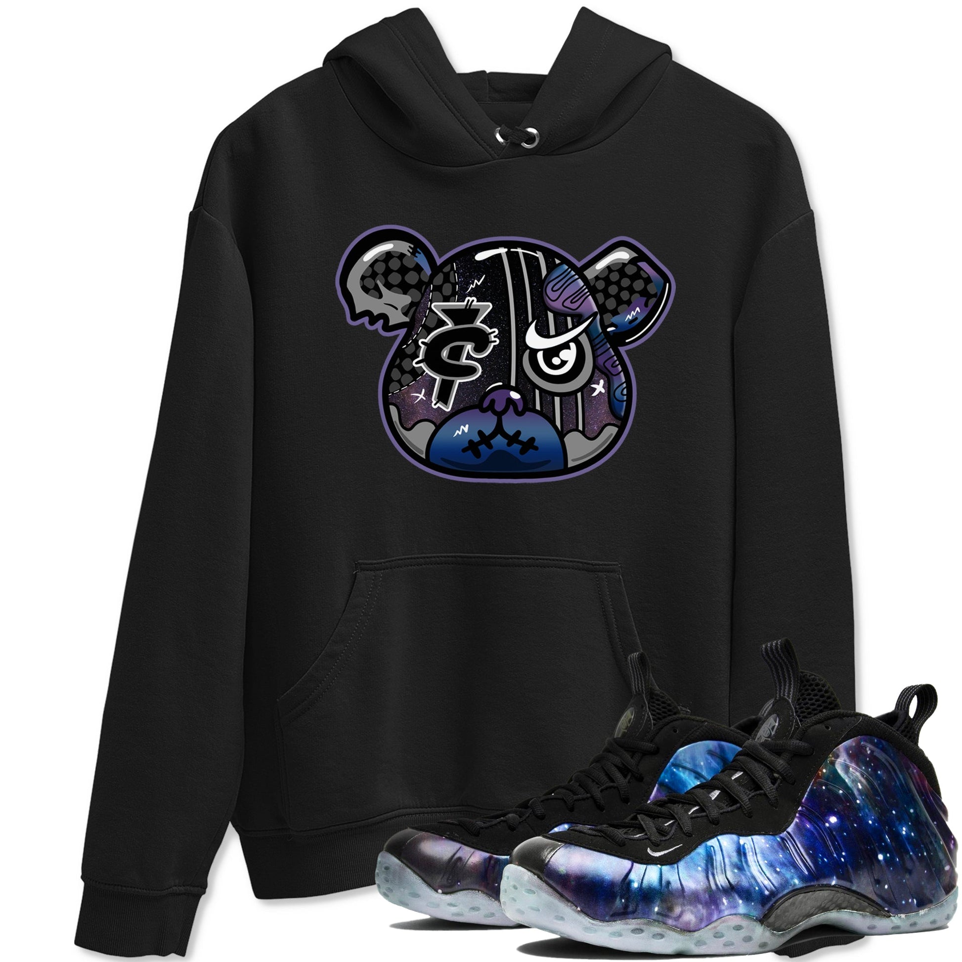 Air Foamposite One Galaxy Shirts To Match Jordans Foamposite Bear Sneaker Shirts Air Foamposite 1 Galaxy SNRT Sneaker Release Tees Unisex Cotton Crew Neck Black 1 crew neck shirts