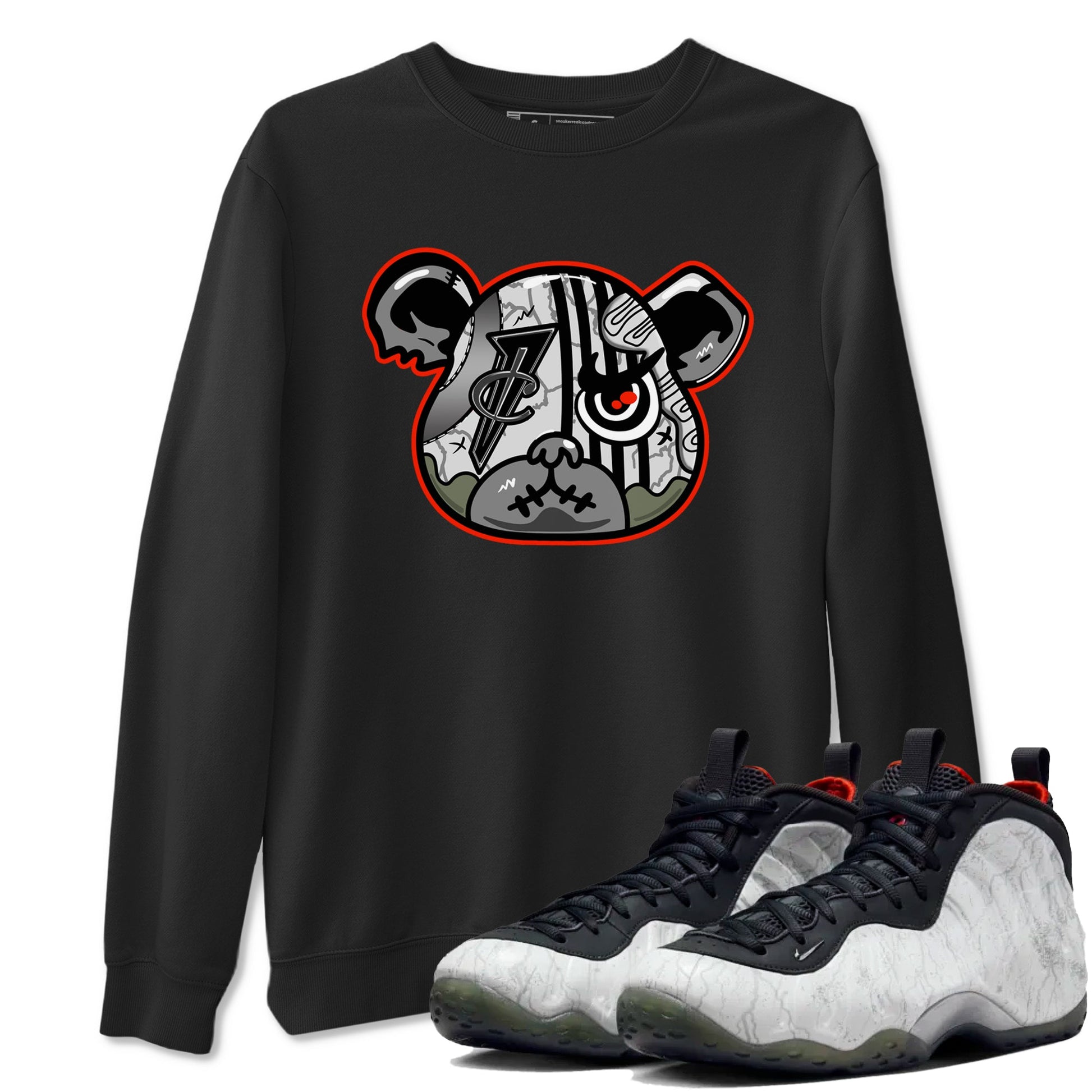 Foams One Jin shirts to match jordans Foamposite Bear sneaker match tees Air Foamposite One Jin match shoes to clothes SNRT Sneaker Tees unisex cotton Black 1 shirts