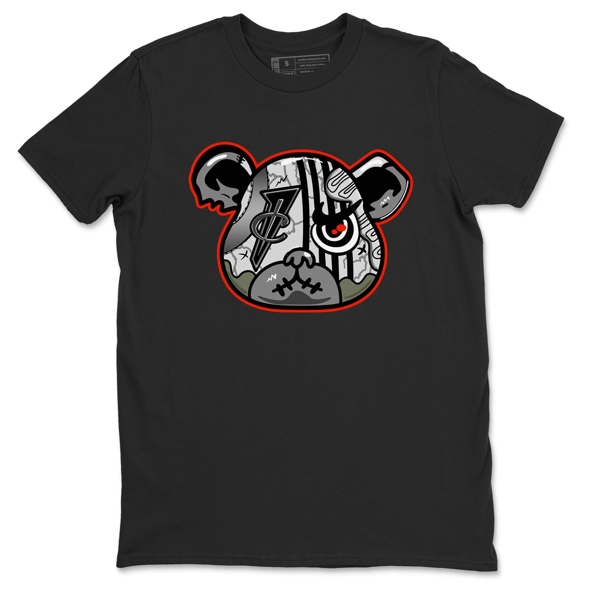 Foams One Jin shirts to match jordans Foamposite Bear sneaker match tees Air Foamposite One Jin match shoes to clothes SNRT Sneaker Tees unisex cotton Black 2 shirts