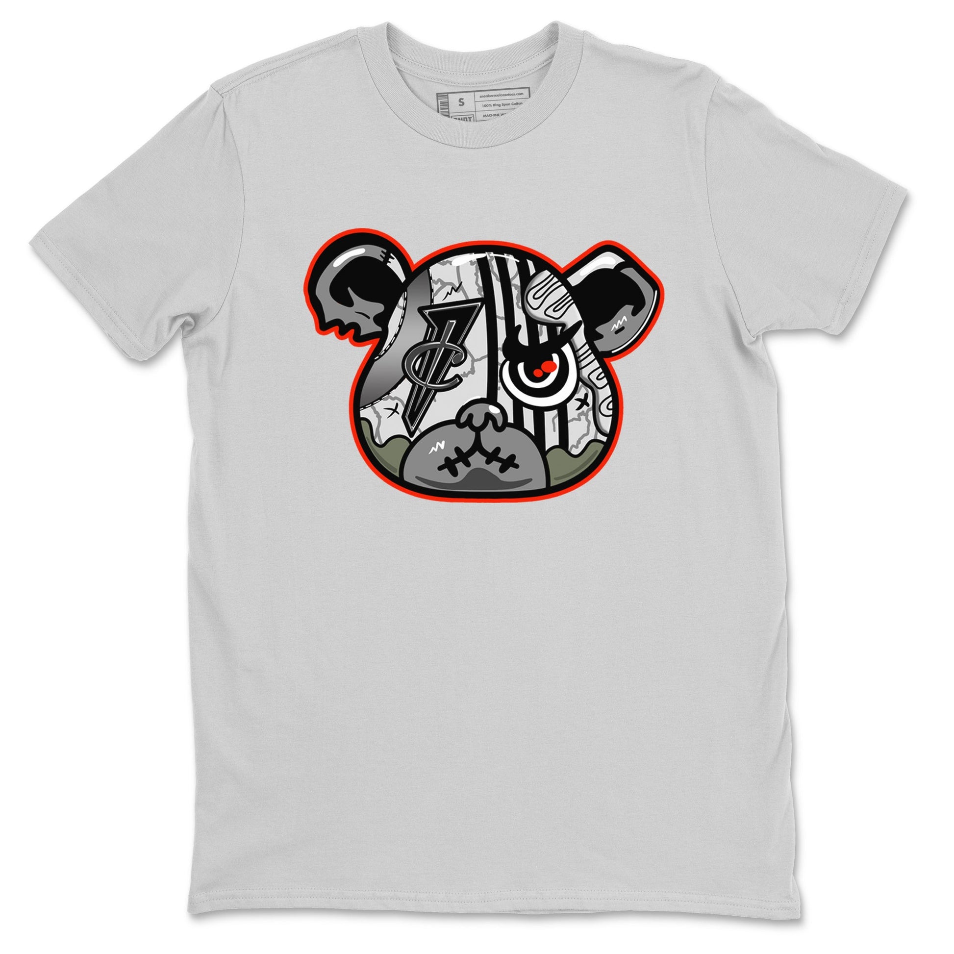 Foams One Jin shirts to match jordans Foamposite Bear sneaker match tees Air Foamposite One Jin match shoes to clothes SNRT Sneaker Tees unisex cotton Silver 2 shirts