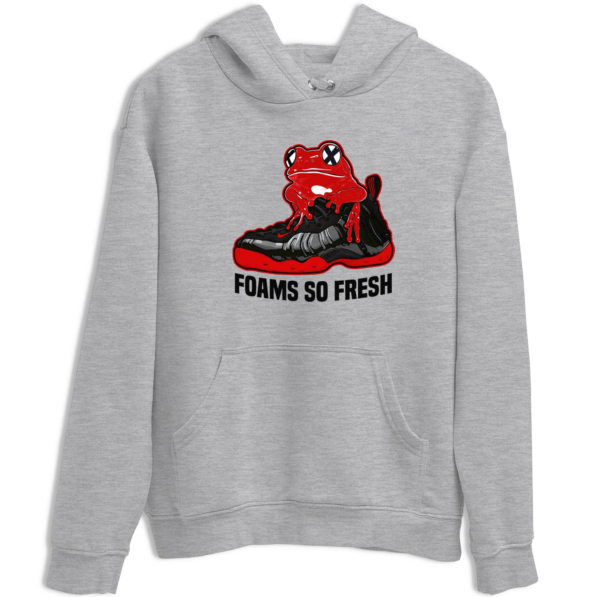 Foams So Fresh sneaker match t-shirt styled to complete your fit with the Air Foamposite Cough Drop sneakers, shown in Heather Grey 2.