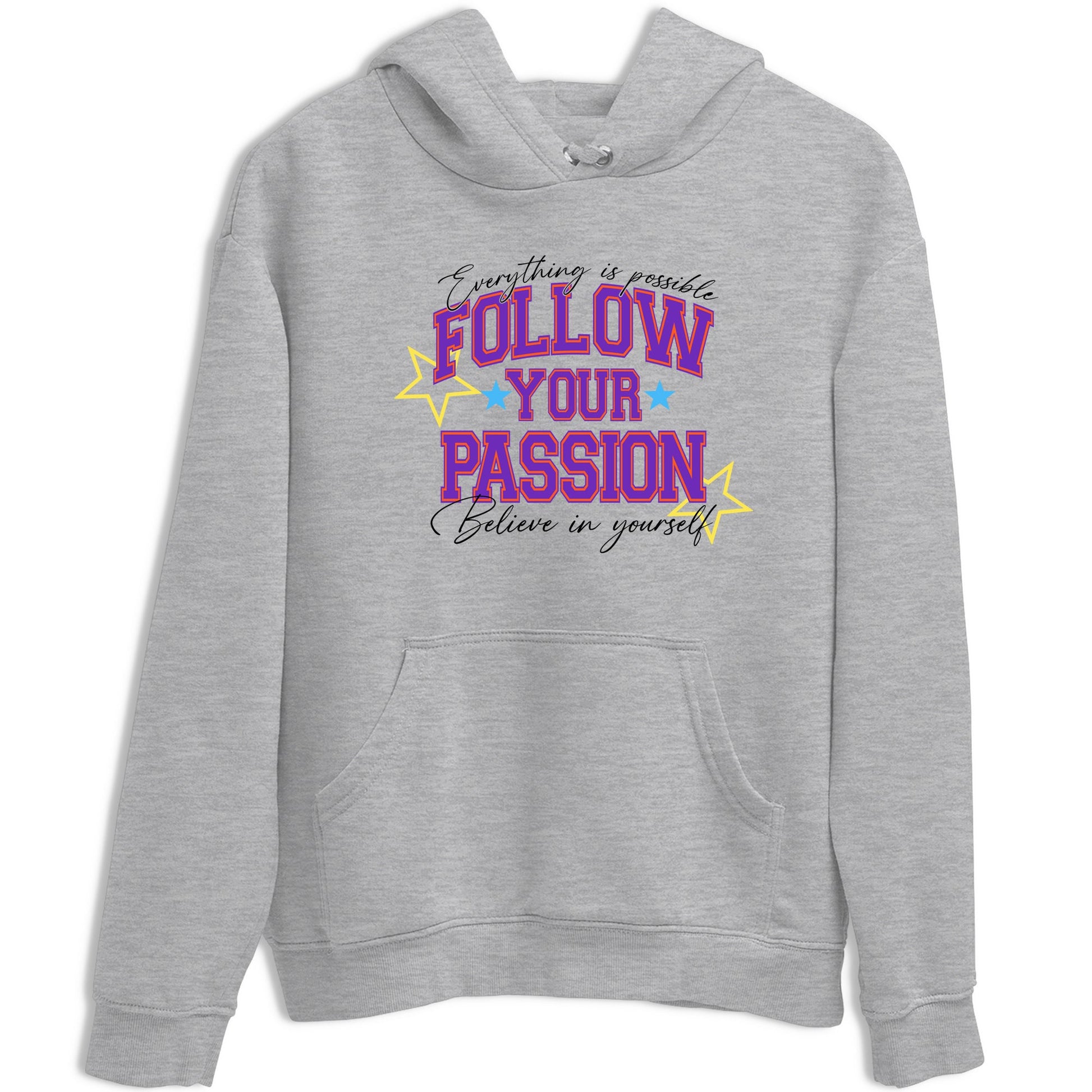 Sneaker Threads – Sneaker Tees To Match New Balance 9060 Prism Purple – Follow Your Passion Graphic Tee Heather Grey 2. Perfect for Jordan releases 2025 colorways.
