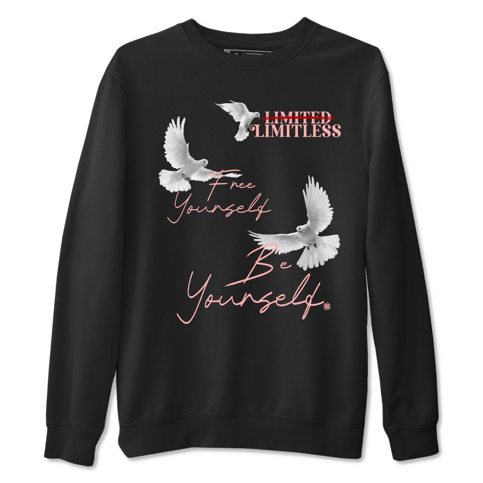 3s Valentines Day tee to match jordans Free Yourself Be Yourself sneaker match tees Air Jordan 3 "Treat Yourself" Washed Coral special Valentine's Day Gift SNRT Sneaker Tees Graphic Tee Black 2 shirts