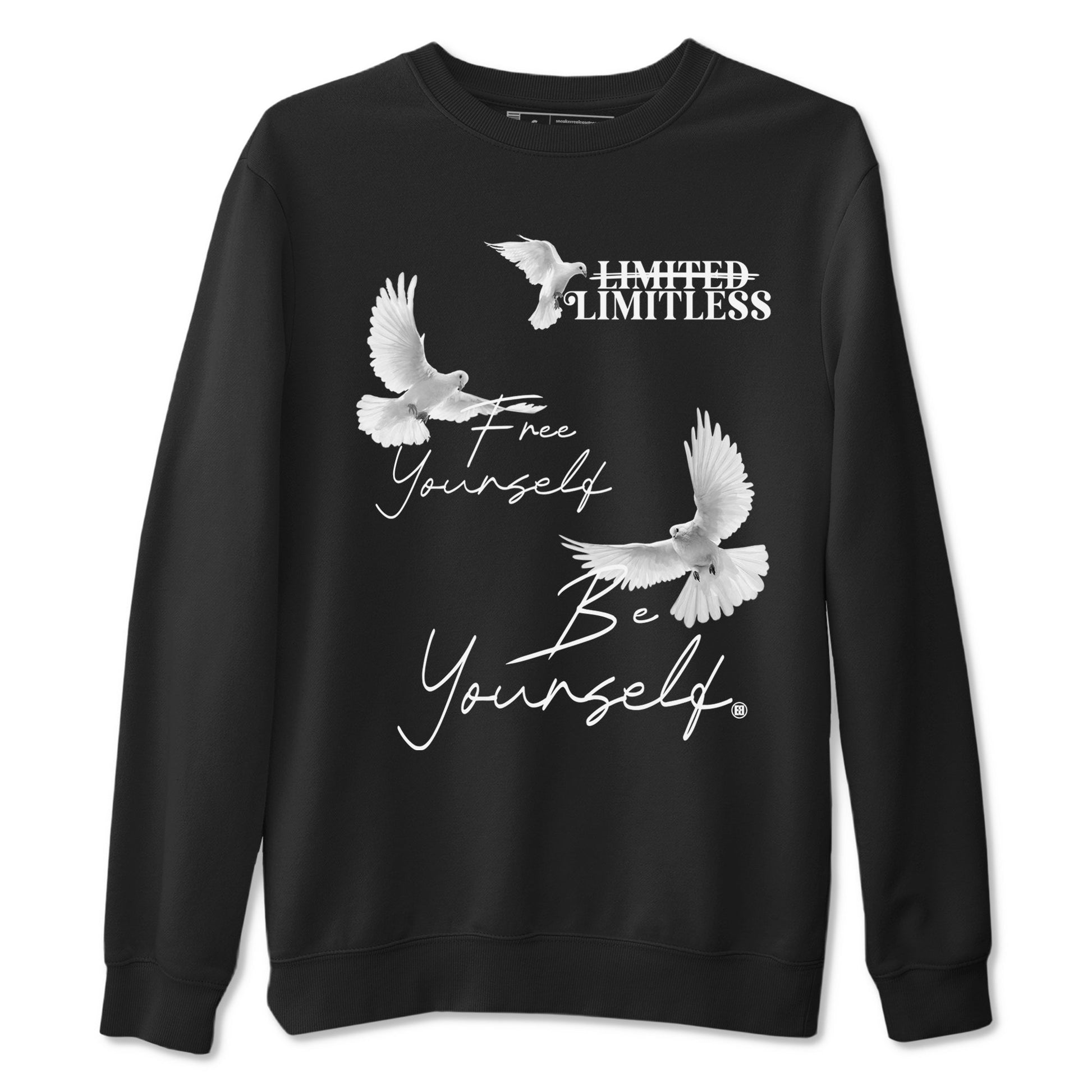 5s White Black shirts to match jordans Free Yourself Be Yourself sneaker match tees Air Jordan 5 White Black match shoes to clothes SNRT Sneaker Tees unisex cotton Black 2 shirts