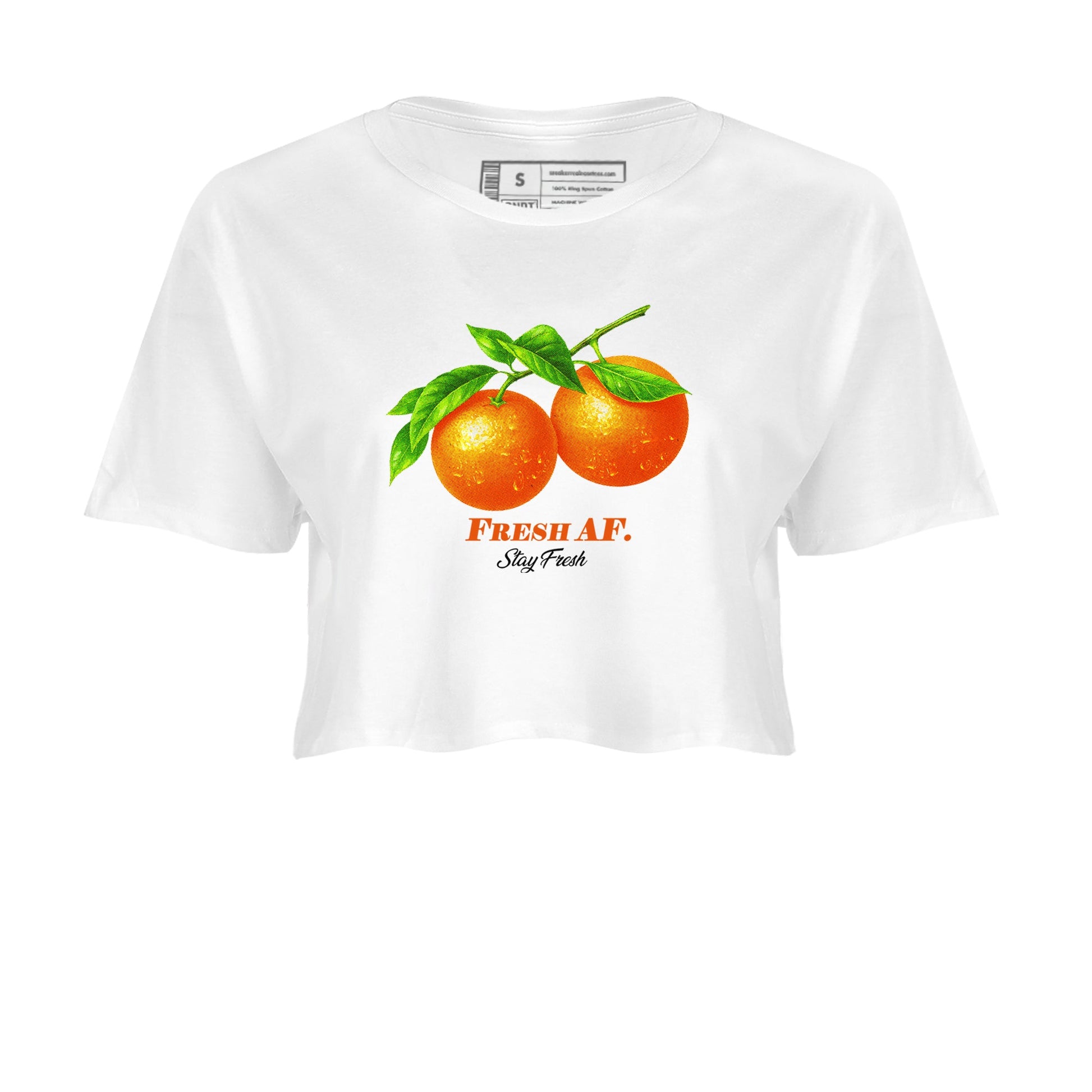 Sneaker match tees – Sneaker Tees To Match Air Jordan 1 Shattered Backboard Shoes – Fresh Orange Crop T-Shirt White 2