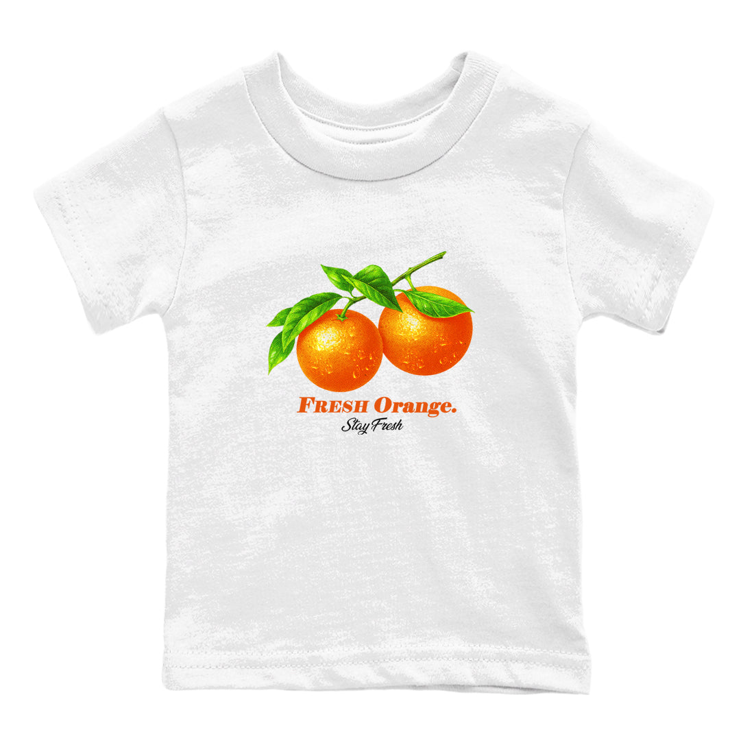 Sneaker match tees – Sneaker Tees To Match Air Jordan 1 Shattered Backboard Shoes – Fresh Orange Kids T-Shirt White 2