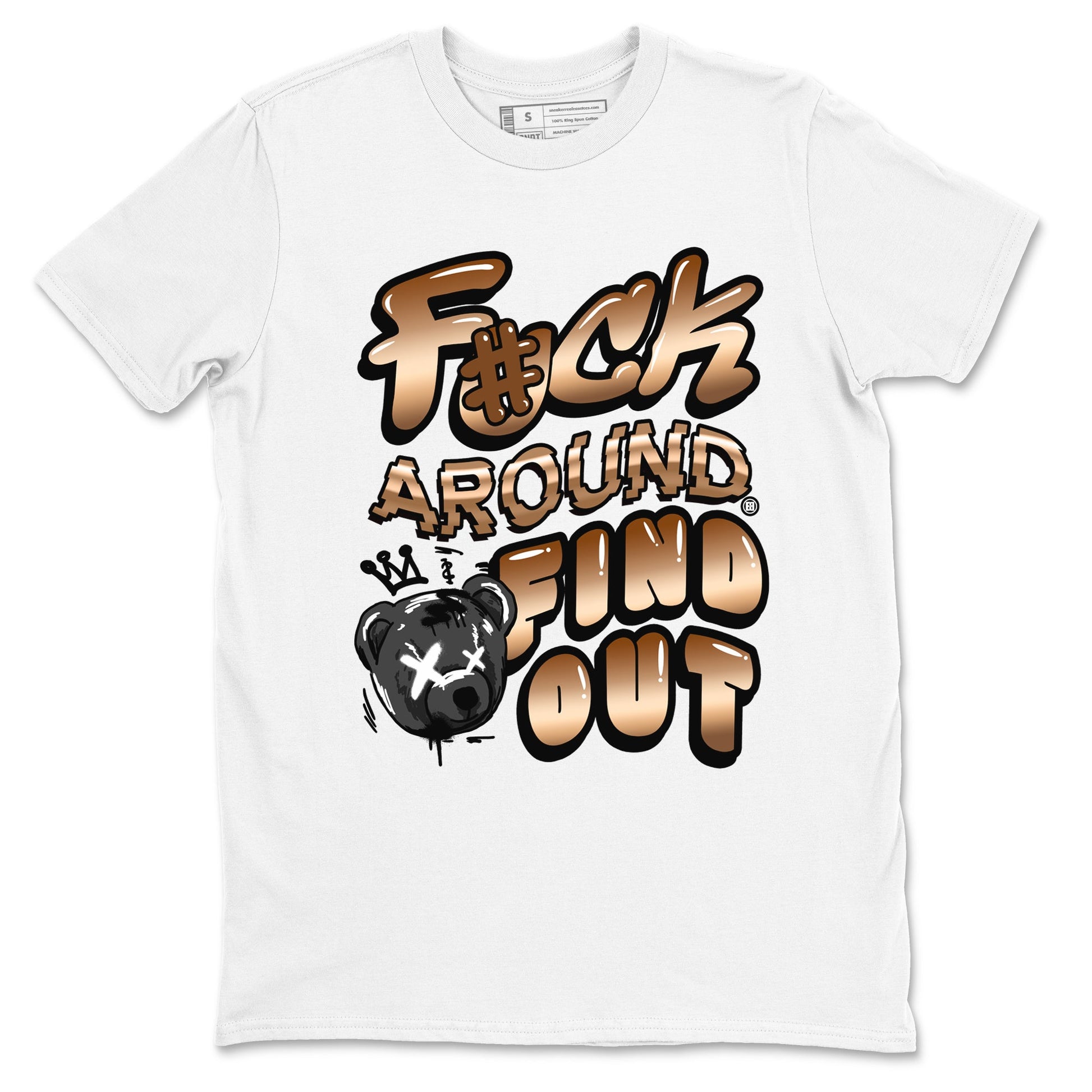 Air Foamposite 1 Metallic Copper Shirts To Match Jordans Fuck Around And Find Out Sneaker Shirts Air Foamposite One Metallic Copper SNRT Sneaker Release Tees Unisex Cotton Crew Neck White 2 crew neck shirts