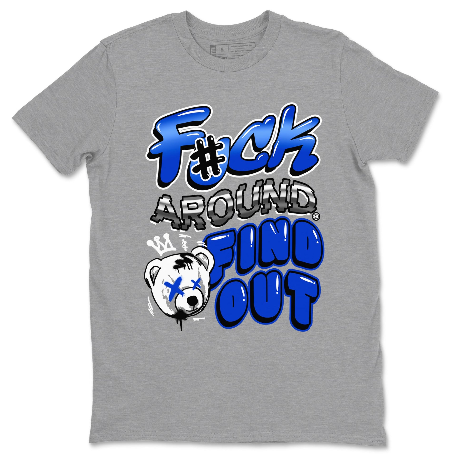 AJ12 Blueberry Blue shirts to match jordans Fuck Around And Find Out sneaker match tees Air Jordan 12 Blueberry SNRT Sneaker Release Tees unisex cotton Heather Grey 2 crew neck shirts