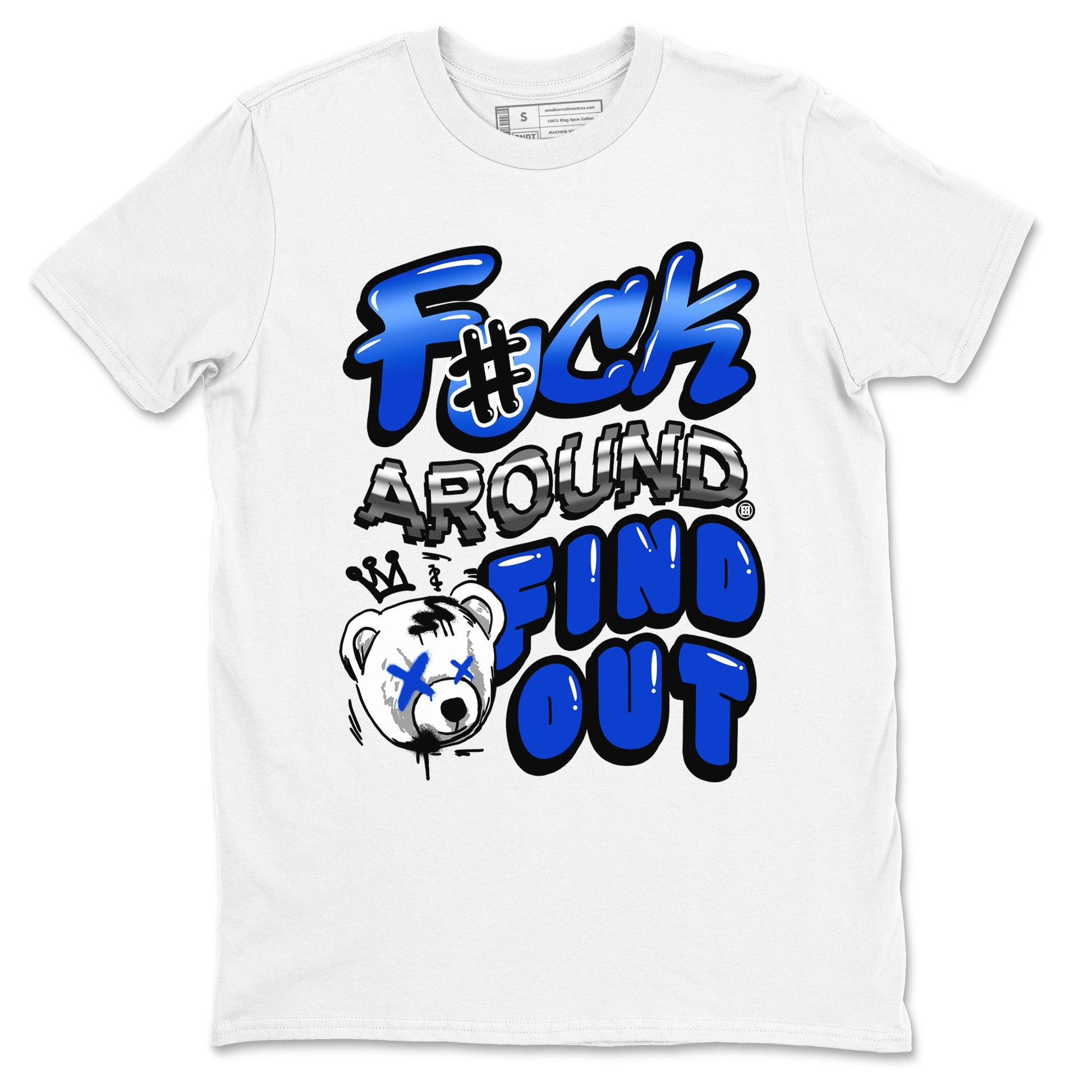 AJ12 Blueberry Blue shirts to match jordans Fuck Around And Find Out sneaker match tees Air Jordan 12 Blueberry SNRT Sneaker Release Tees unisex cotton White 2 crew neck shirts