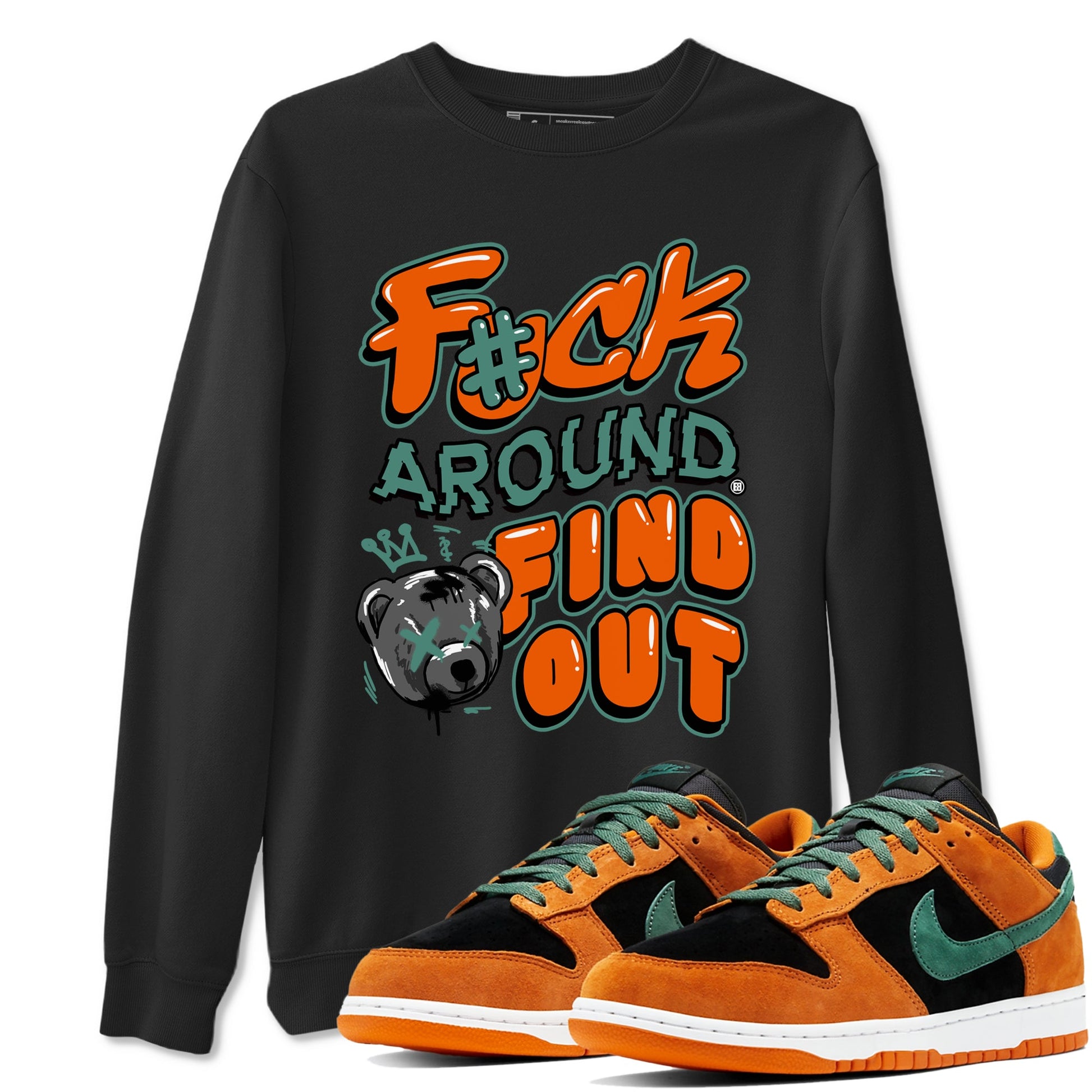 Dunk Low Ceramic shirts to match jordans Fuck Around And Find Out sneaker match tees Dunk Ceramic match shoes to clothes SNRT Sneaker Tees unisex cotton Black 1 shirts