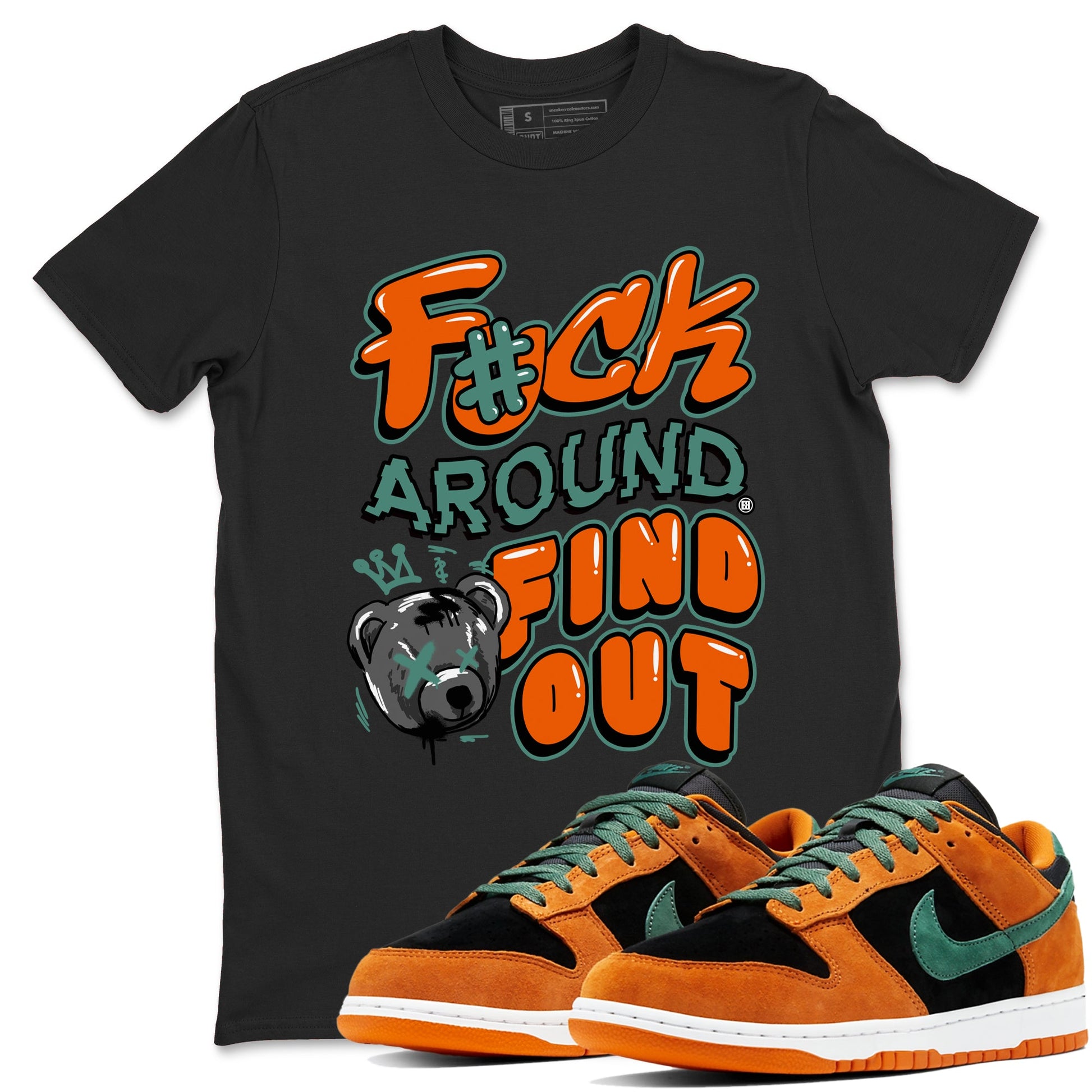 Dunk Low Ceramic shirts to match jordans Fuck Around And Find Out sneaker match tees Dunk Ceramic match shoes to clothes SNRT Sneaker Tees unisex cotton Black 1 shirts