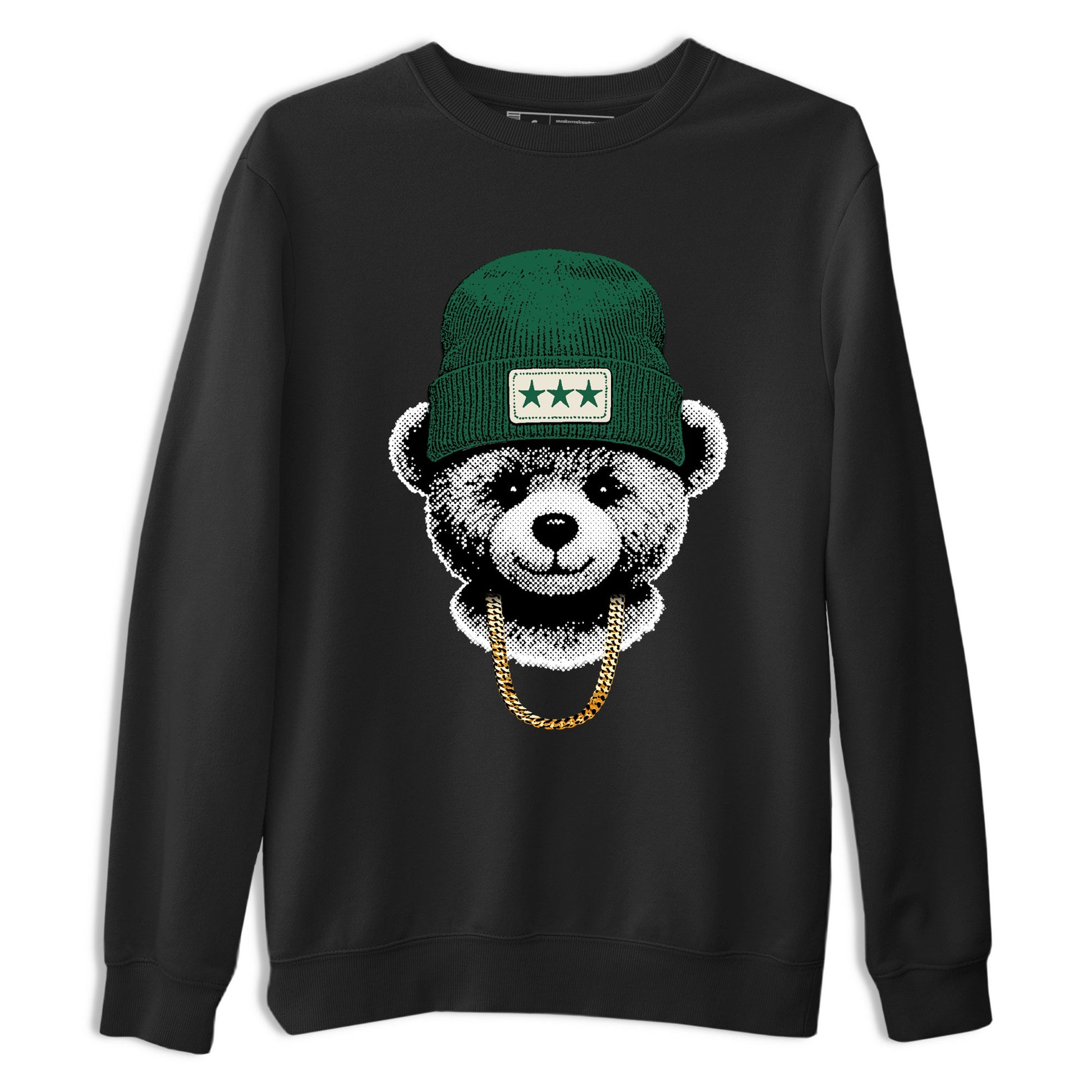 Sneaker Threads – Sneaker Tees To Match Air Jordan 1 Pro Green – Gangster Teddy Graphic Tee Black 2. Perfect for Jordan releases 2025 colorways.