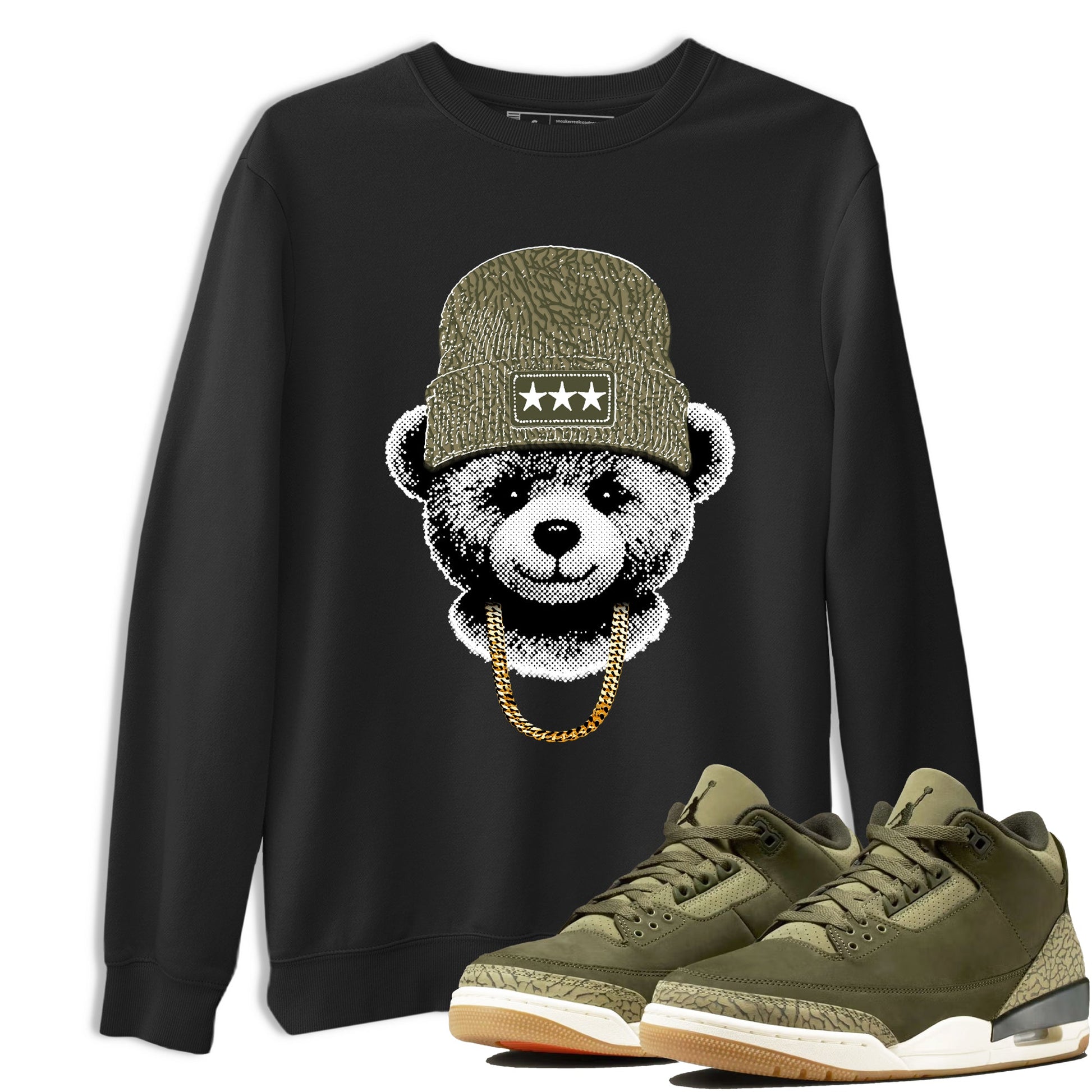 Sneaker Threads – Sneaker Threads To Match Air Jordan 3 Family Affair Shoes – Gangster Teddy Tee Black 1