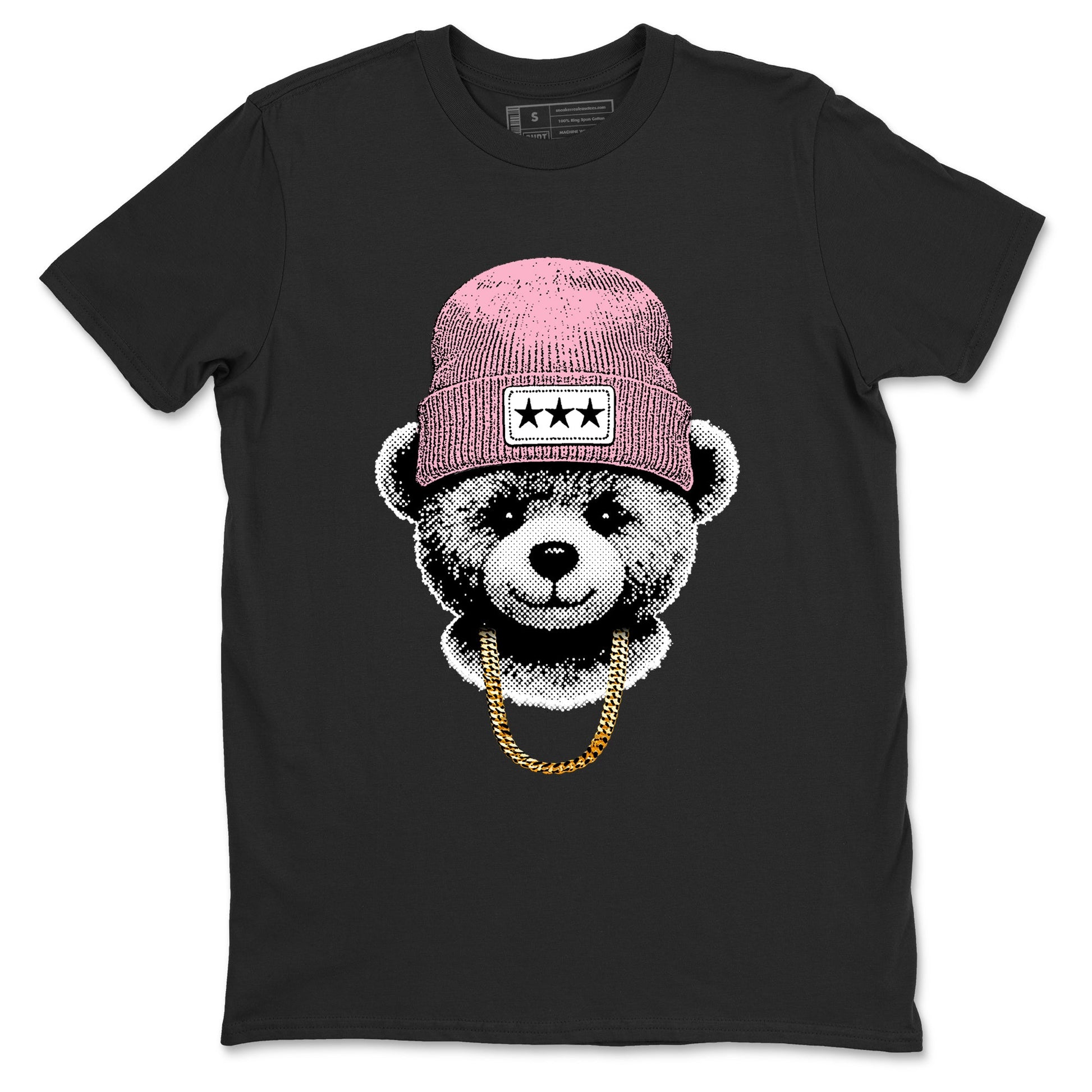 Sneaker tee, Streetwear Brand – Shirts To Match Air Jordan 5 35th Anniversary Sneakers – Gangster Teddy Graphic Tee Black 2