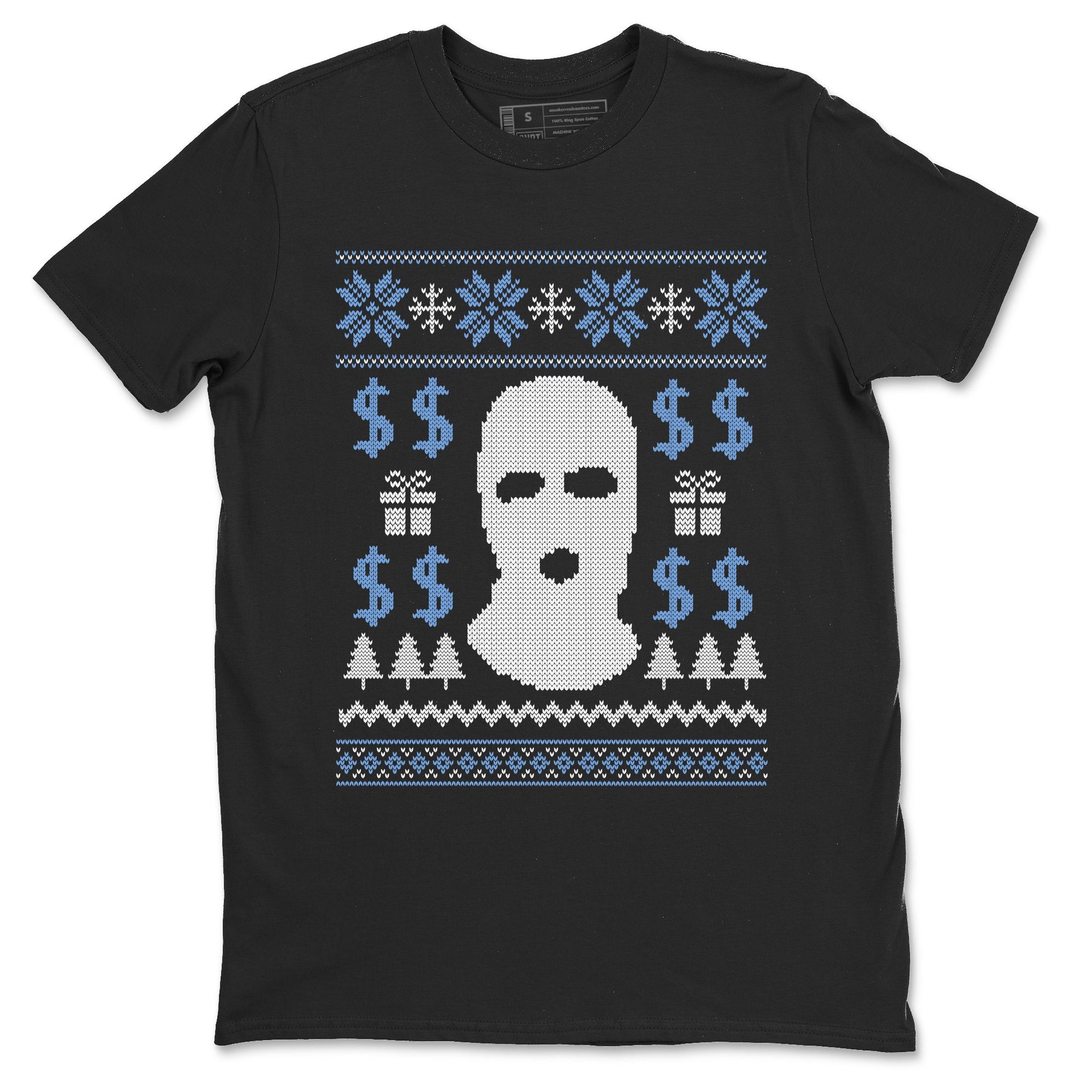11s Legend Blue shirts to match jordans Christmas Gangster Ugly Sweater sneaker match tees Air Jordan 11 Retro Legend Blue match shoes to clothes SNRT Sneaker Tees unisex cotton Black 2 shirts