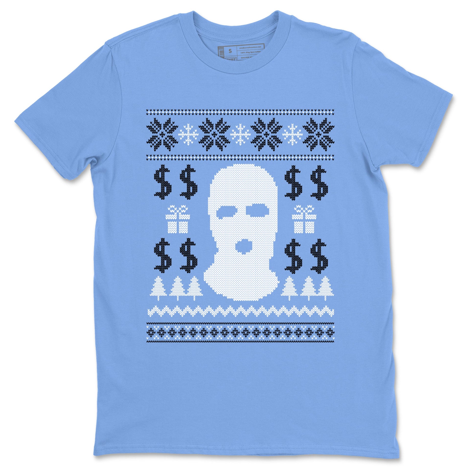 11s Legend Blue shirts to match jordans Christmas Gangster Ugly Sweater sneaker match tees Air Jordan 11 Retro Legend Blue match shoes to clothes SNRT Sneaker Tees unisex cotton Carolina Blue 2 shirts