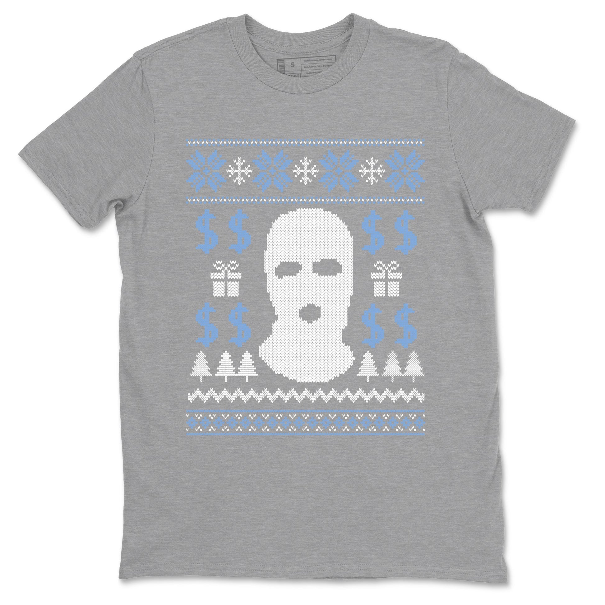 11s Legend Blue shirts to match jordans Christmas Gangster Ugly Sweater sneaker match tees Air Jordan 11 Retro Legend Blue match shoes to clothes SNRT Sneaker Tees unisex cotton Heather Grey 2 shirts
