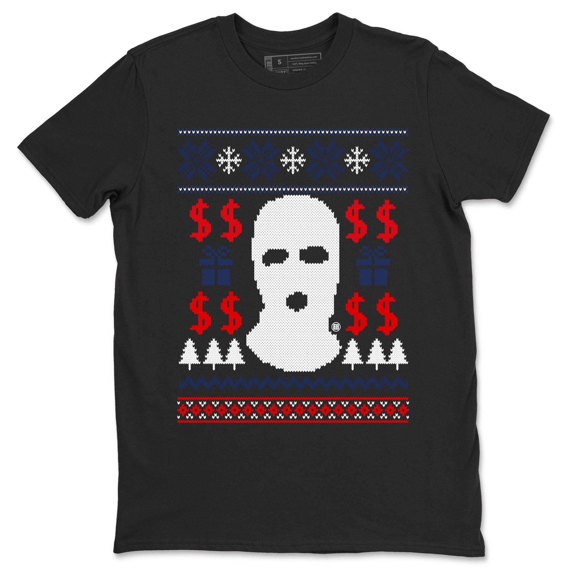 6s White And Midnight Navy shirts to match jordans Gangster Ugly Sweater sneaker match tees Air Jordan 6 Retro White And Midnight Navy match shoes to clothes SNRT Sneaker Tees unisex cotton Black 2 shirts