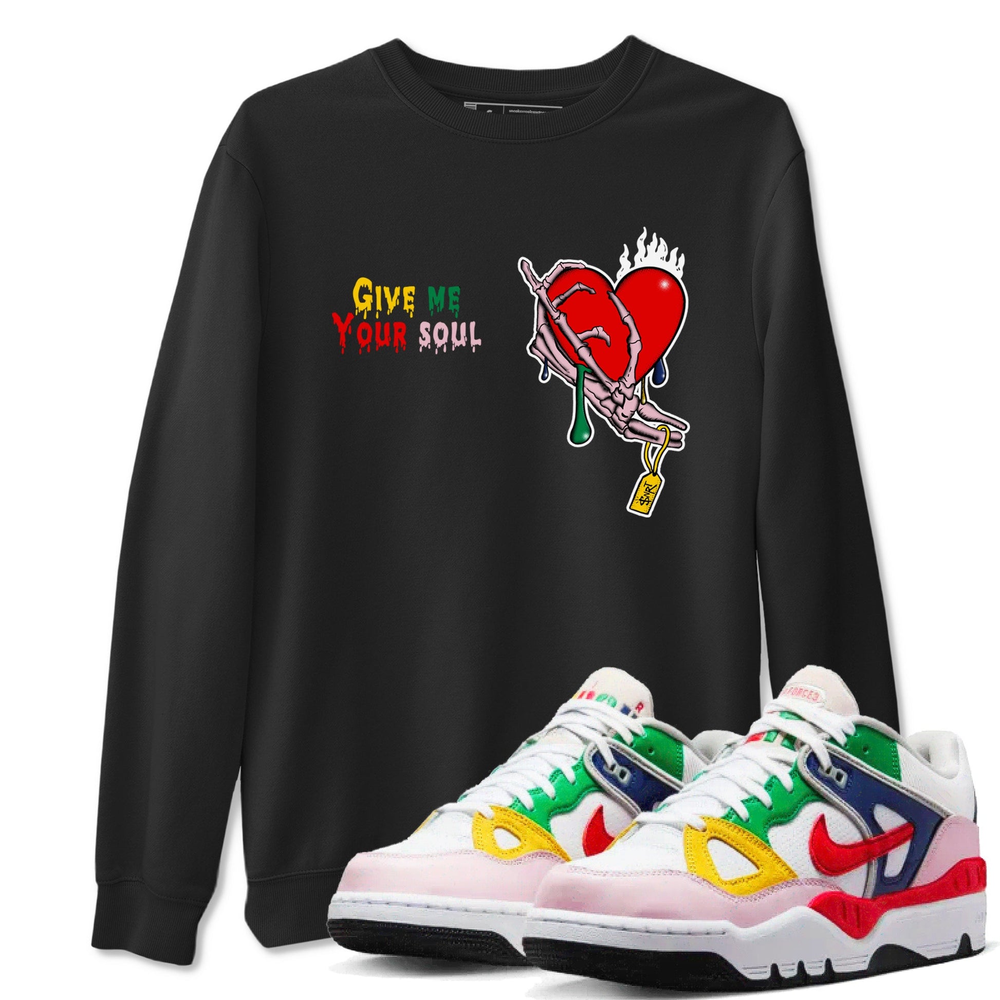 AF 3 Nigo shirtsto match jordans Give Me Your Soul sneaker match tees Air Force 3 Low x Nigo Blue Void and Tour Yellow match shoes to clothes SNRT Sneaker Tees unisex cotton Black 1 shirts