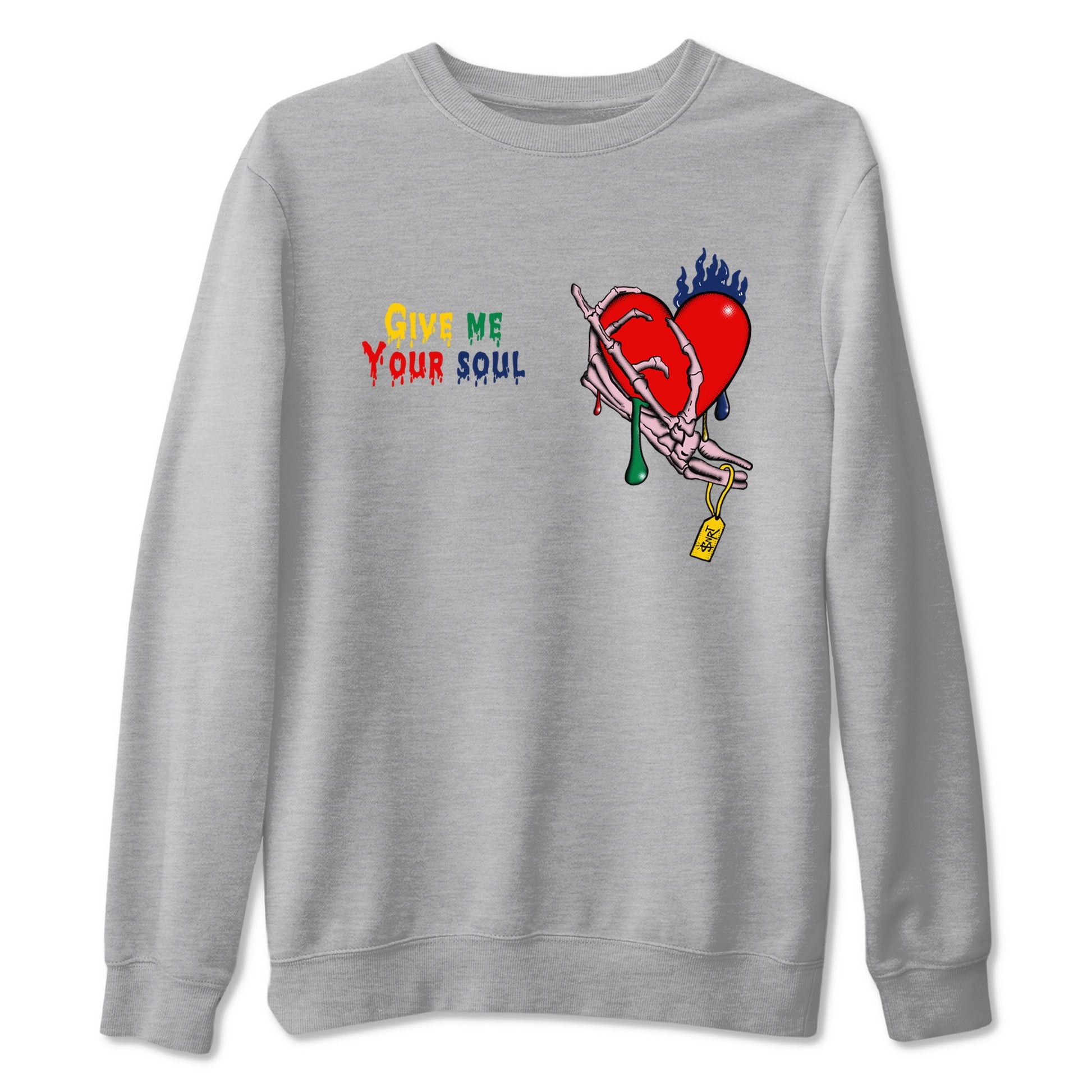 AF 3 Nigo shirtsto match jordans Give Me Your Soul sneaker match tees Air Force 3 Low x Nigo Blue Void and Tour Yellow match shoes to clothes SNRT Sneaker Tees unisex cotton Heather Grey 2 shirts