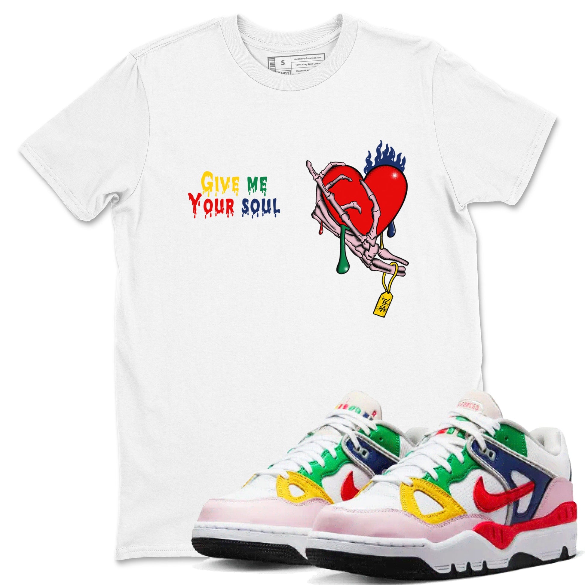 AF 3 Nigo shirtsto match jordans Give Me Your Soul sneaker match tees Air Force 3 Low x Nigo Blue Void and Tour Yellow match shoes to clothes SNRT Sneaker Tees unisex cotton White 1 shirts