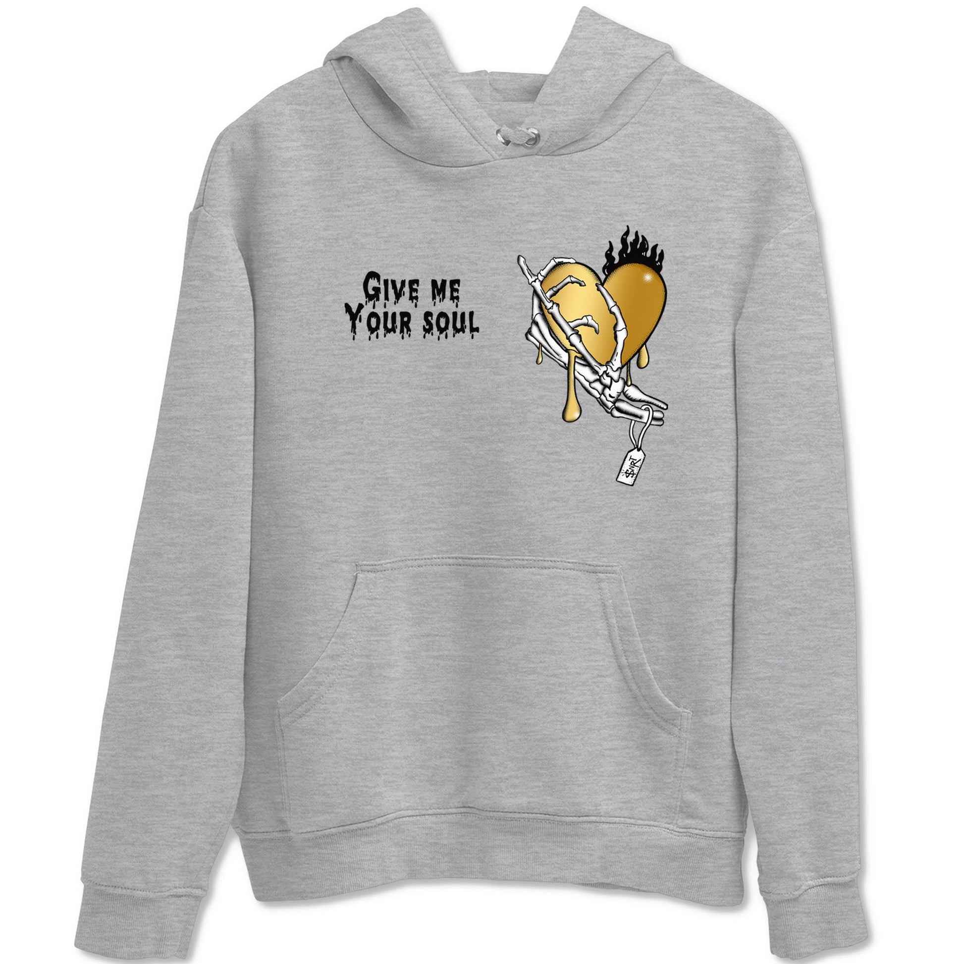 1s Black Metallic Gold shirts to match jordans Give Me Your Soul unique Halloween sneaker tee Jordan 1 High OG Black and Gold SNRT Sneaker Release Tees unisex cotton Heather Grey 2 crew neck shirts