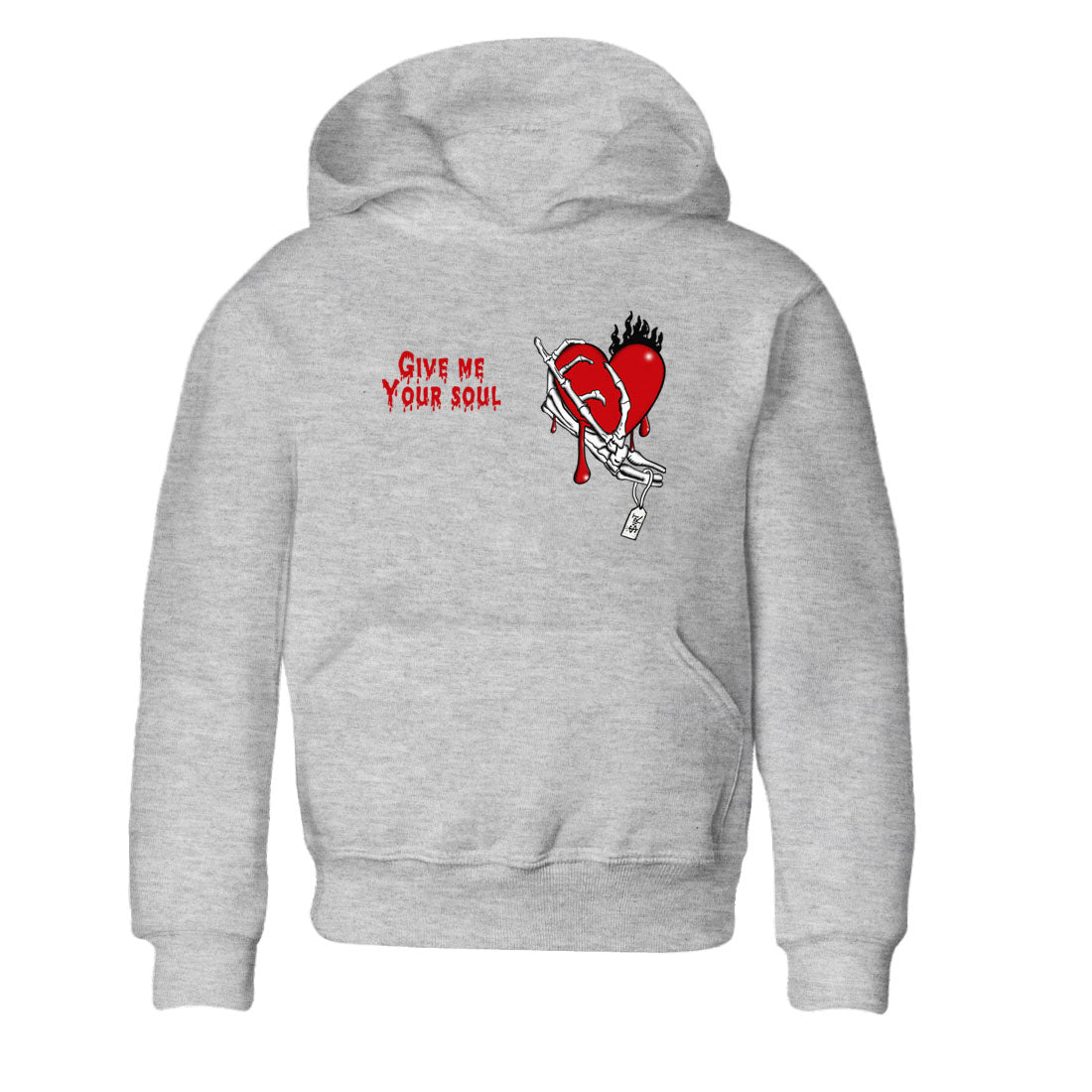 1s Lost & Found shirts to match jordans Give Me Your Soul unique Halloween sneaker tee Air Jordan 1 Lost & Found SNRT Sneaker Release Tees Youth Baby Heather Grey 2 crew neck shirts