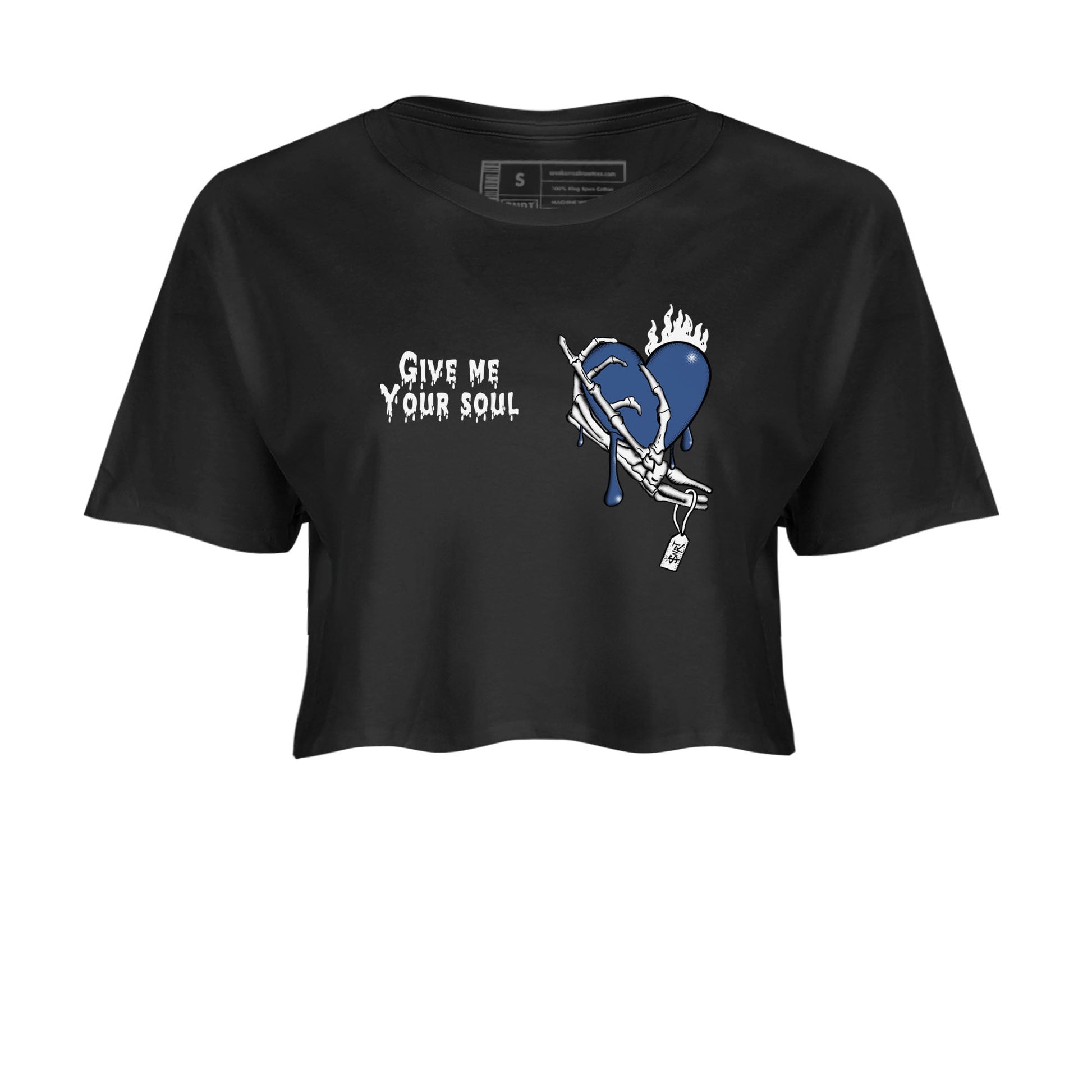 11s Diffused Blue shirts to match jordans Give Me Your Soul unique Halloween sneaker tee Air Jordan 11 Diffused Blue SNRT Sneaker Release Tees unisex cotton Black 2 Crop Shirts