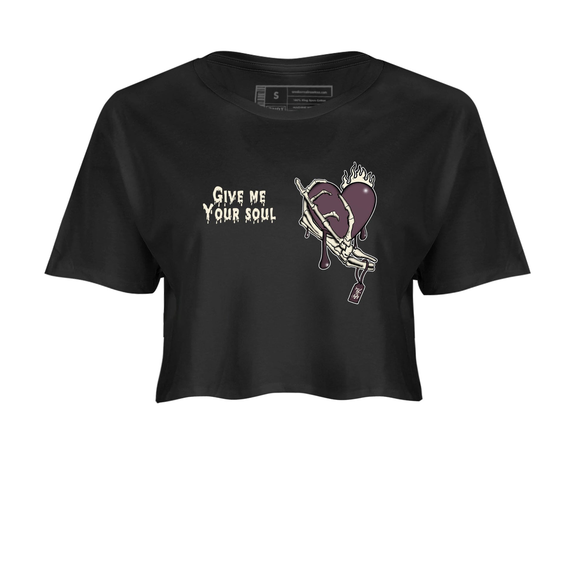 3s A Ma Maniere x Black shirts to match jordans Give Me Your Soul unique Halloween sneaker tee Air Jordan 3 A Ma Maniere x Black SNRT Sneaker Release Tees unisex cotton Black 2 Crop Shirts