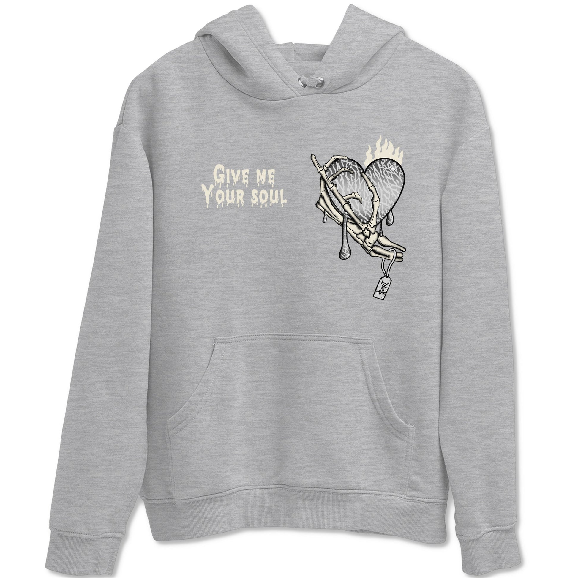 3s Sail and Cement Grey shirts to match jordans Give Me Your Soul sneaker match tees Air Jordan 3 Retro Sail and Cement Grey match shoes to clothes SNRT Sneaker Tees unisex cotton Heather Grey 2 shirts