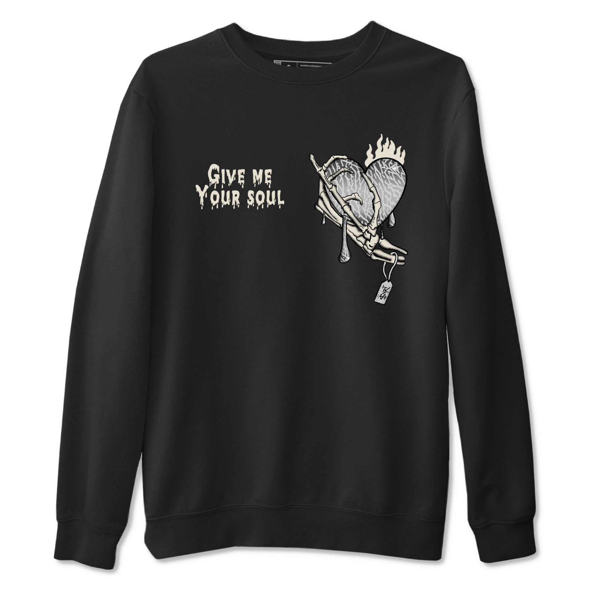 3s Sail and Cement Grey shirts to match jordans Give Me Your Soul sneaker match tees Air Jordan 3 Retro Sail and Cement Grey match shoes to clothes SNRT Sneaker Tees unisex cotton Black 2 shirts
