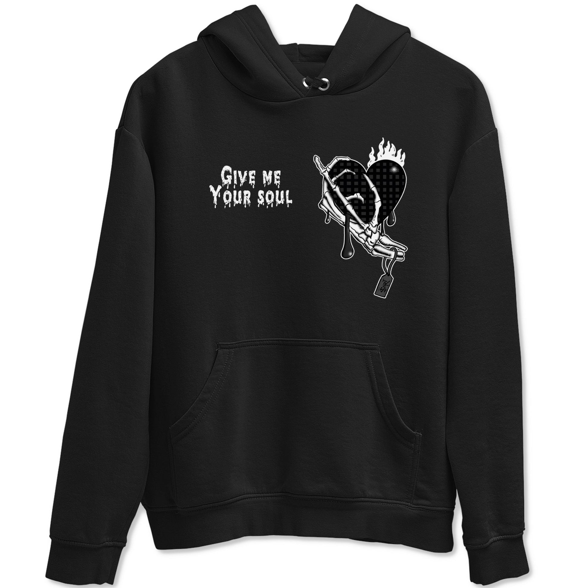4s Fear shirts to match jordans Give Me Your Soul sneaker match tees Air Jordan 4 Retro Fear match shoes to clothes SNRT Sneaker Tees unisex cotton Black 2 shirts